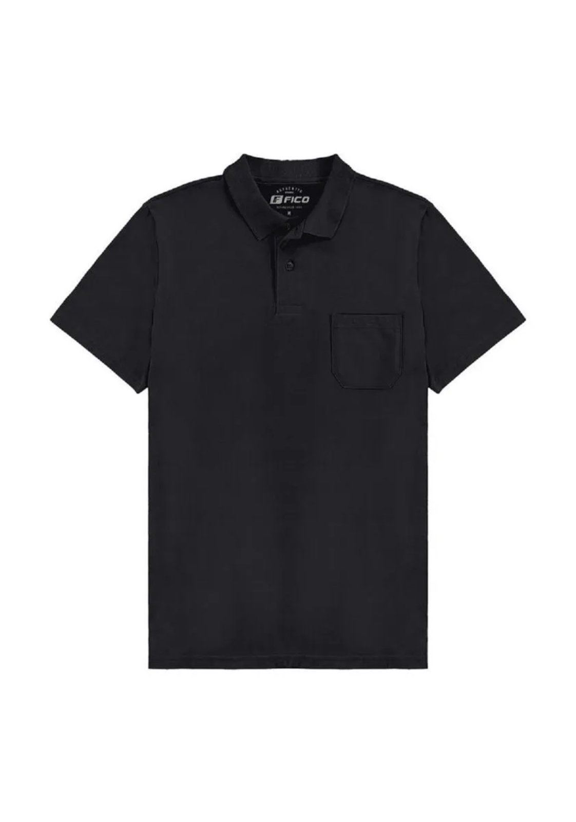 Camisa Polo Manga Curta Masculina 00839 Slim Fico Preta