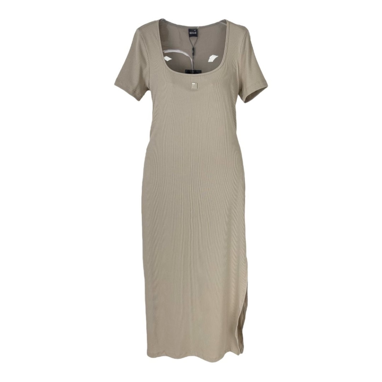 Vestido Canelado Colcci CLC Bege Paper