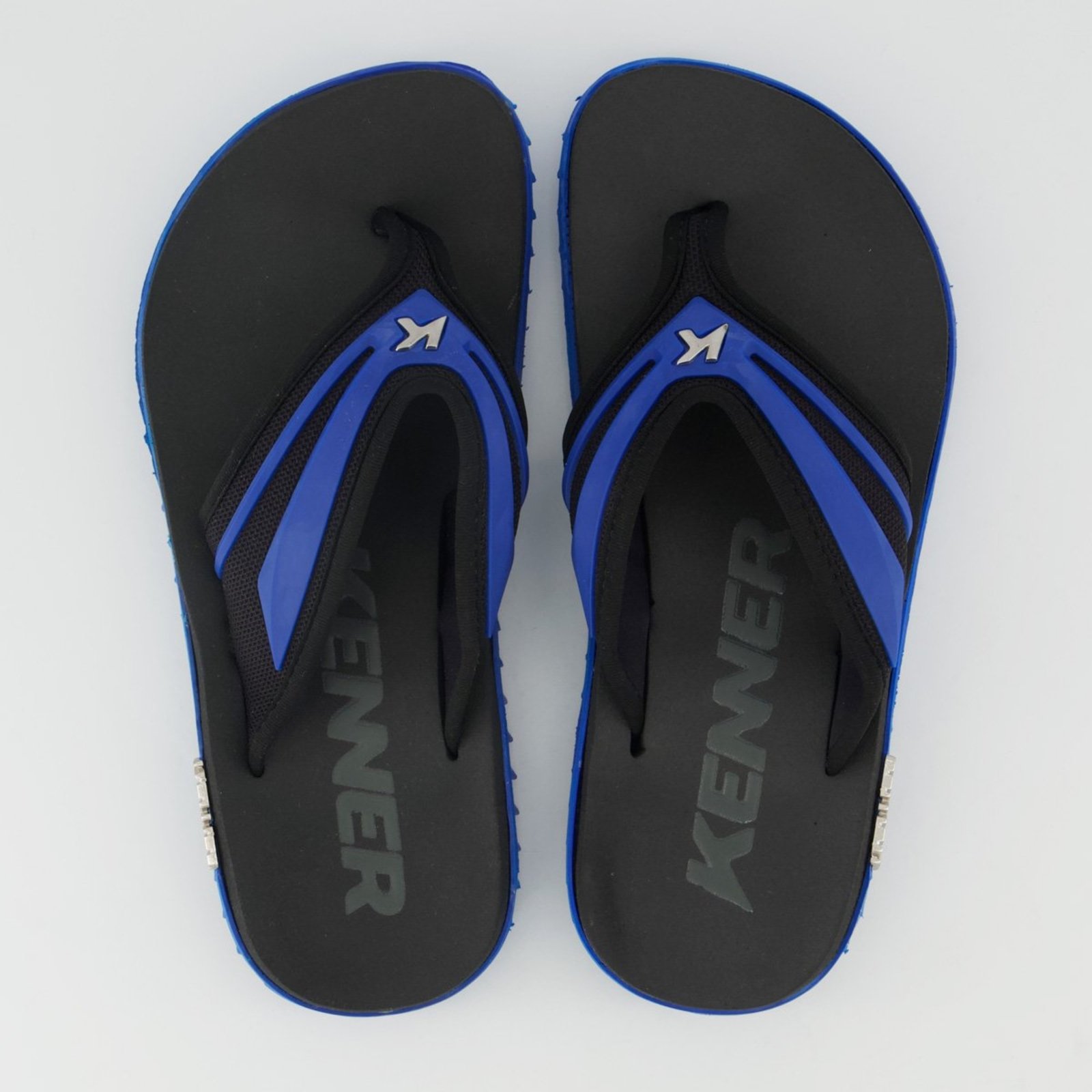 Chinelo Kenner Kivah New Force Preto e Azul
