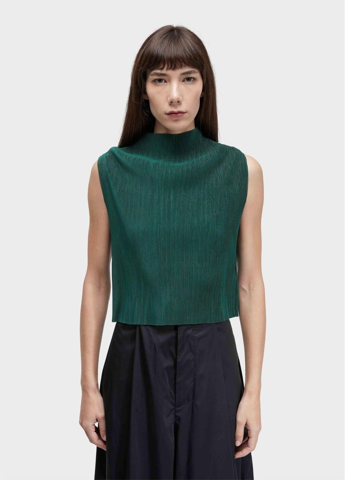 Blusa sleeveless plisse OSKLEN