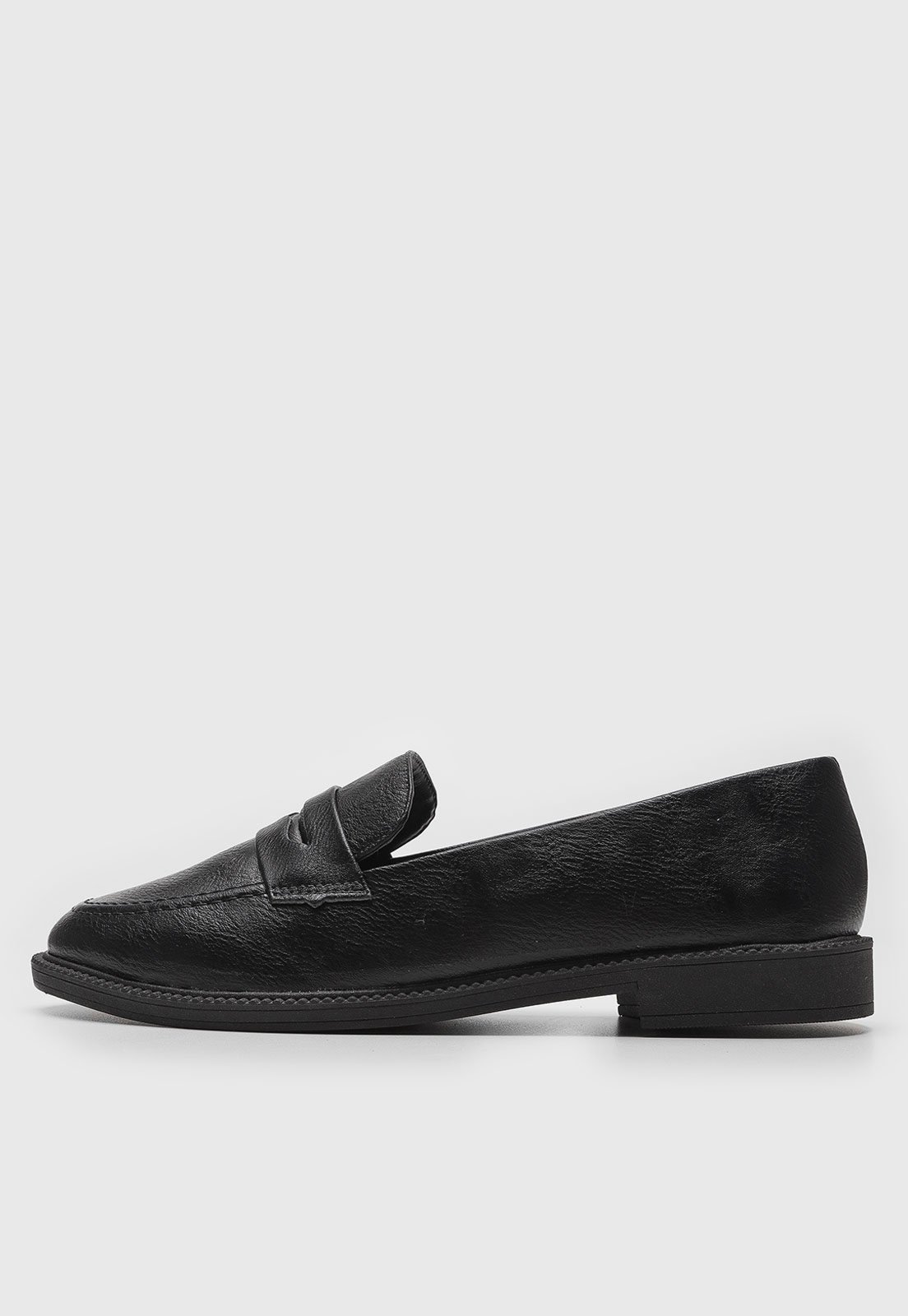 Mocassim Via Mia Loafer Preto