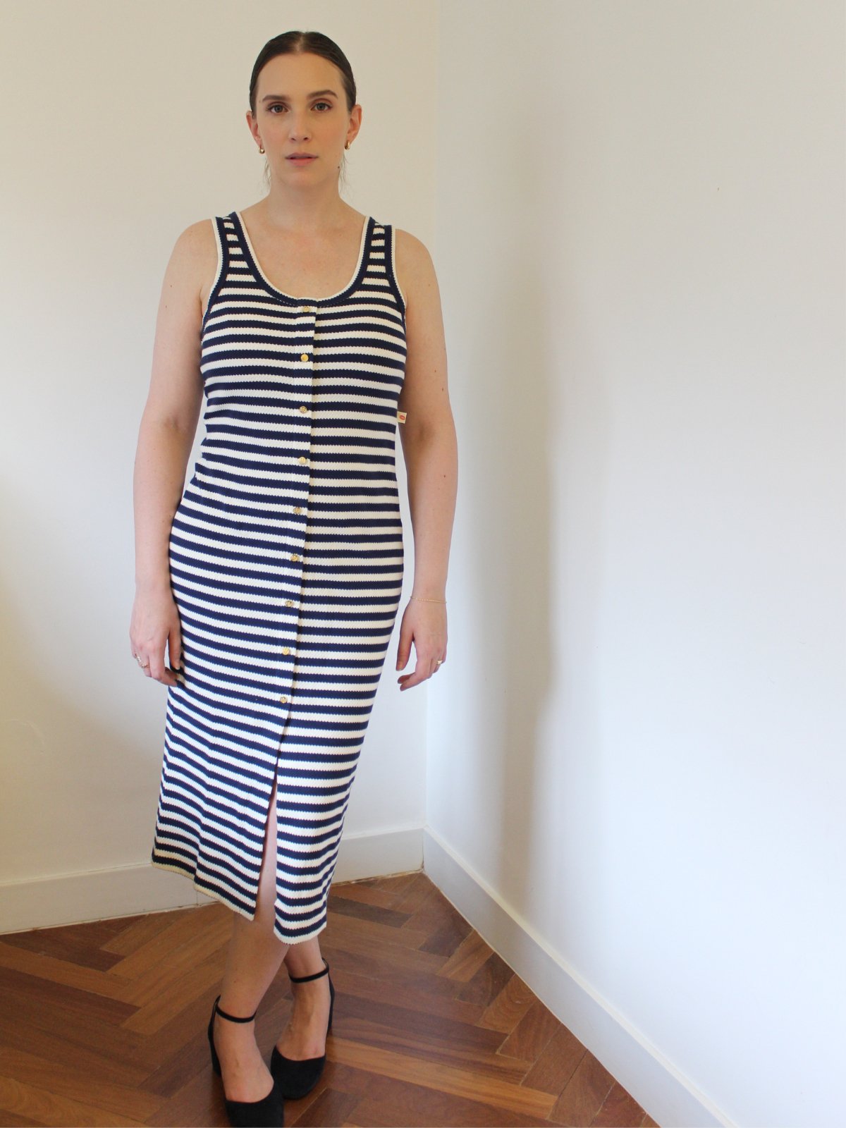 Vestido listrado French Stripes Manon marinho