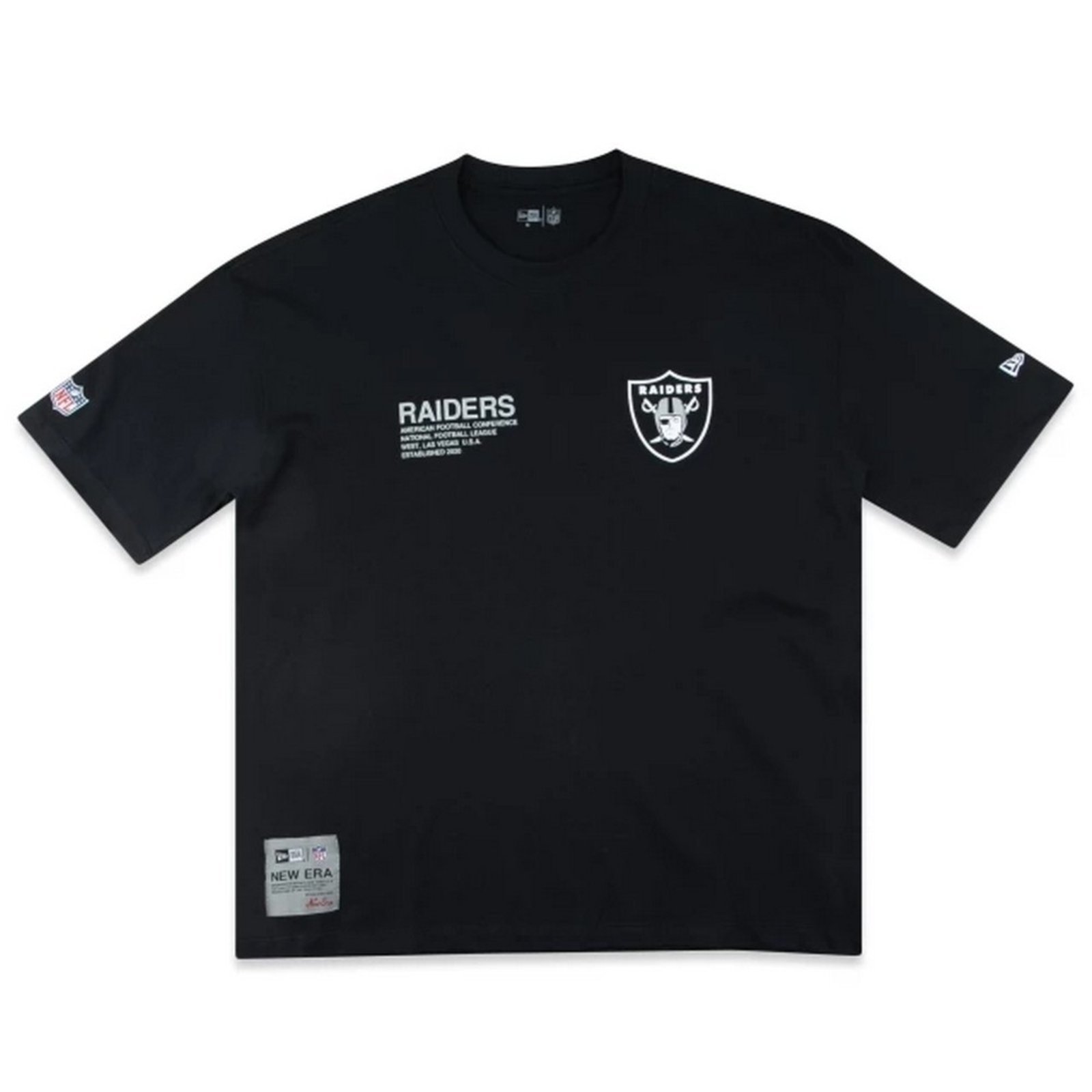 Camiseta New Era Regular Las Vegas Raiders Preto
