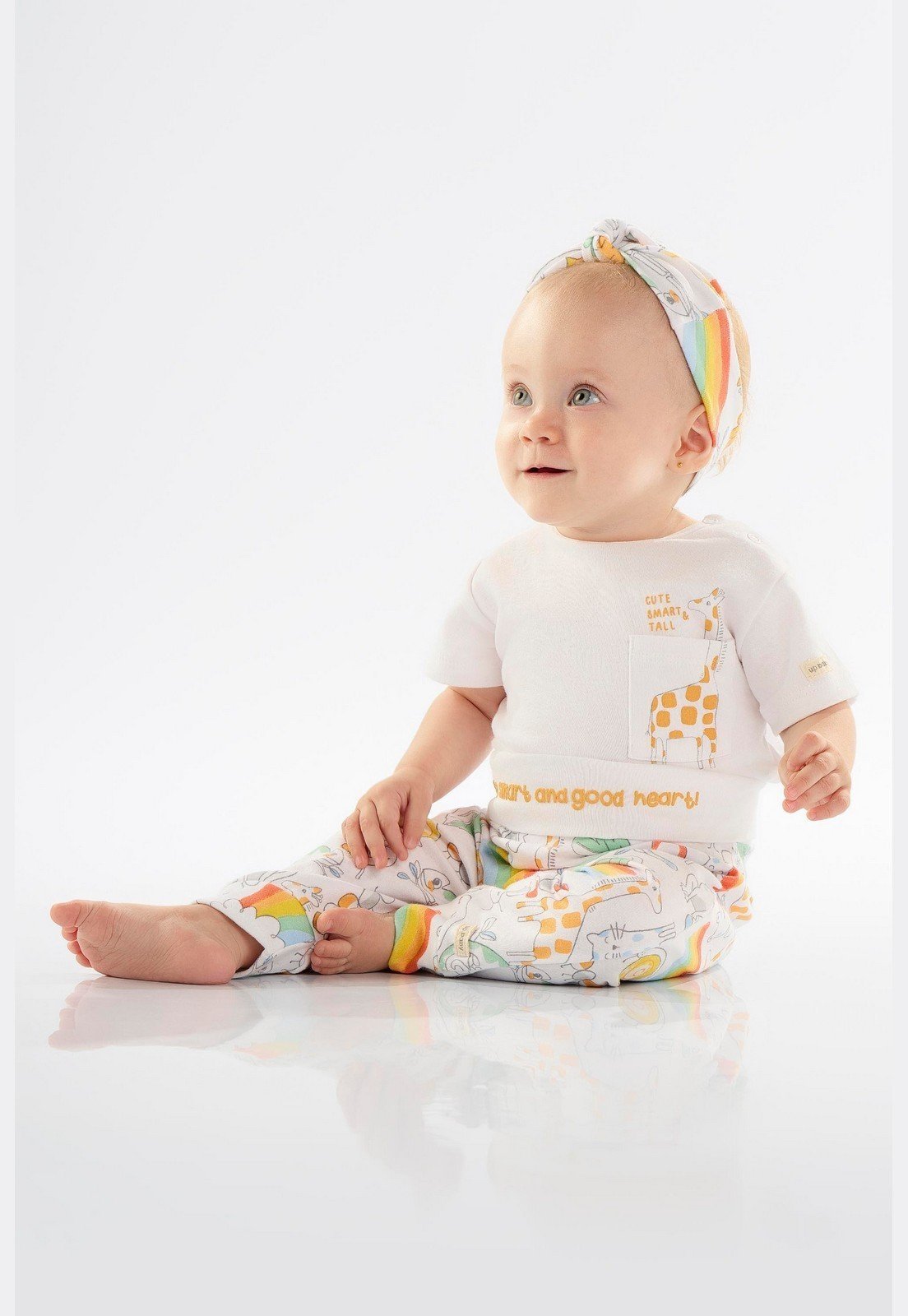Infantil - Faixa de Cabelo para em Suedine Comfy Up Baby Bege