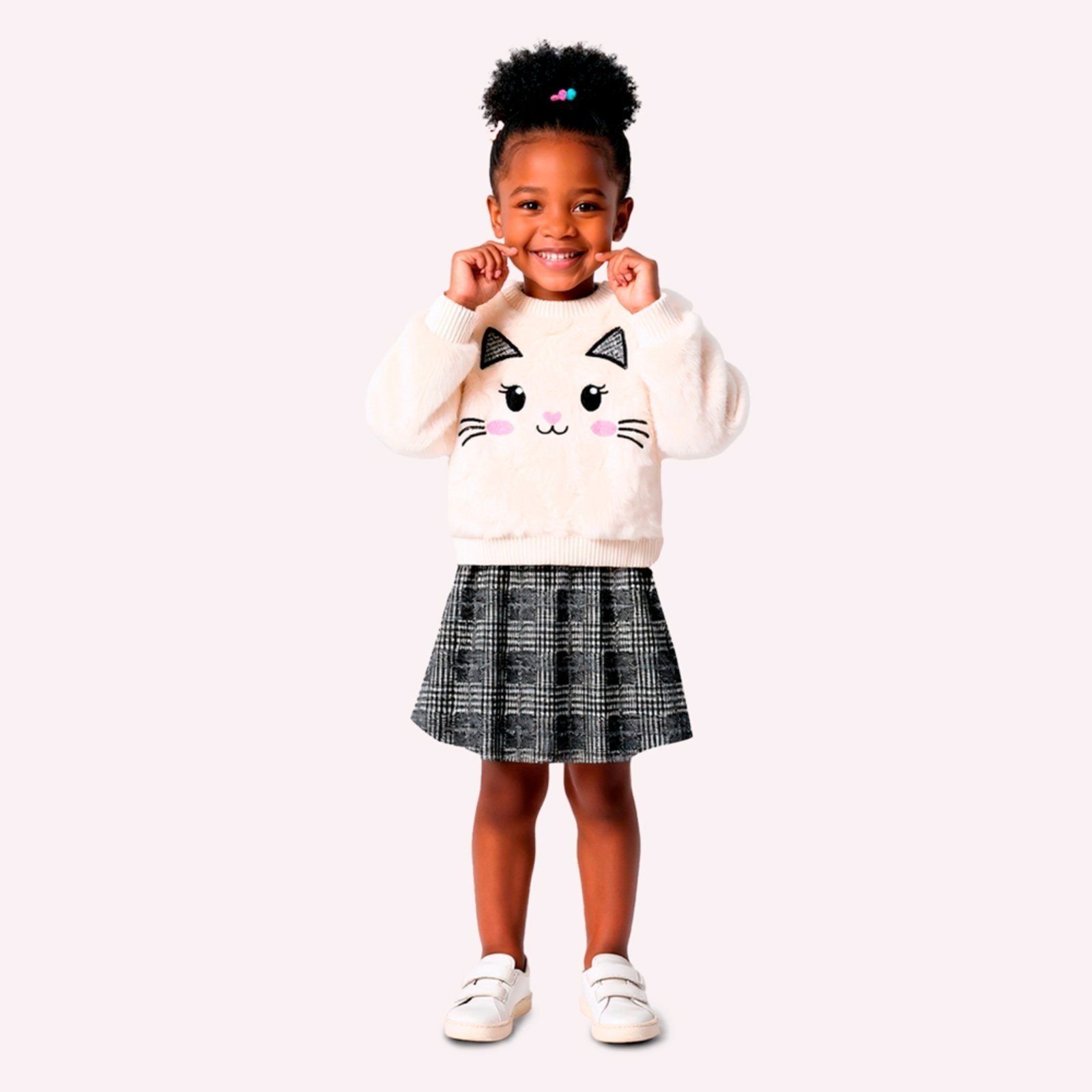 Infantil - Conjunto Menina com Pelinhos Kyly