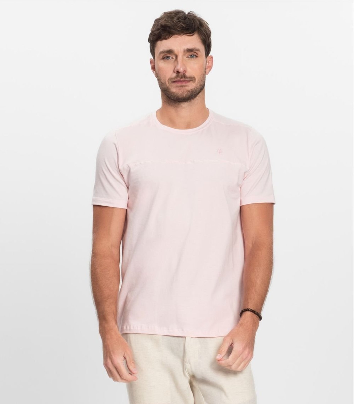 Camiseta Básica Masculina Diametro Rosa