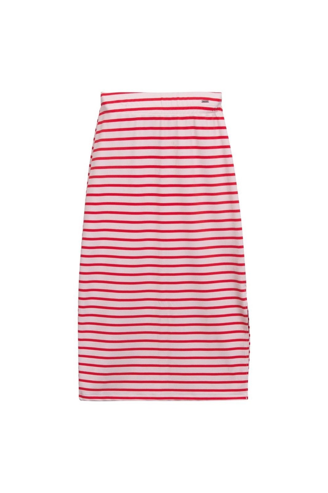 Saia Midi Listrada Marialícia Vermelho