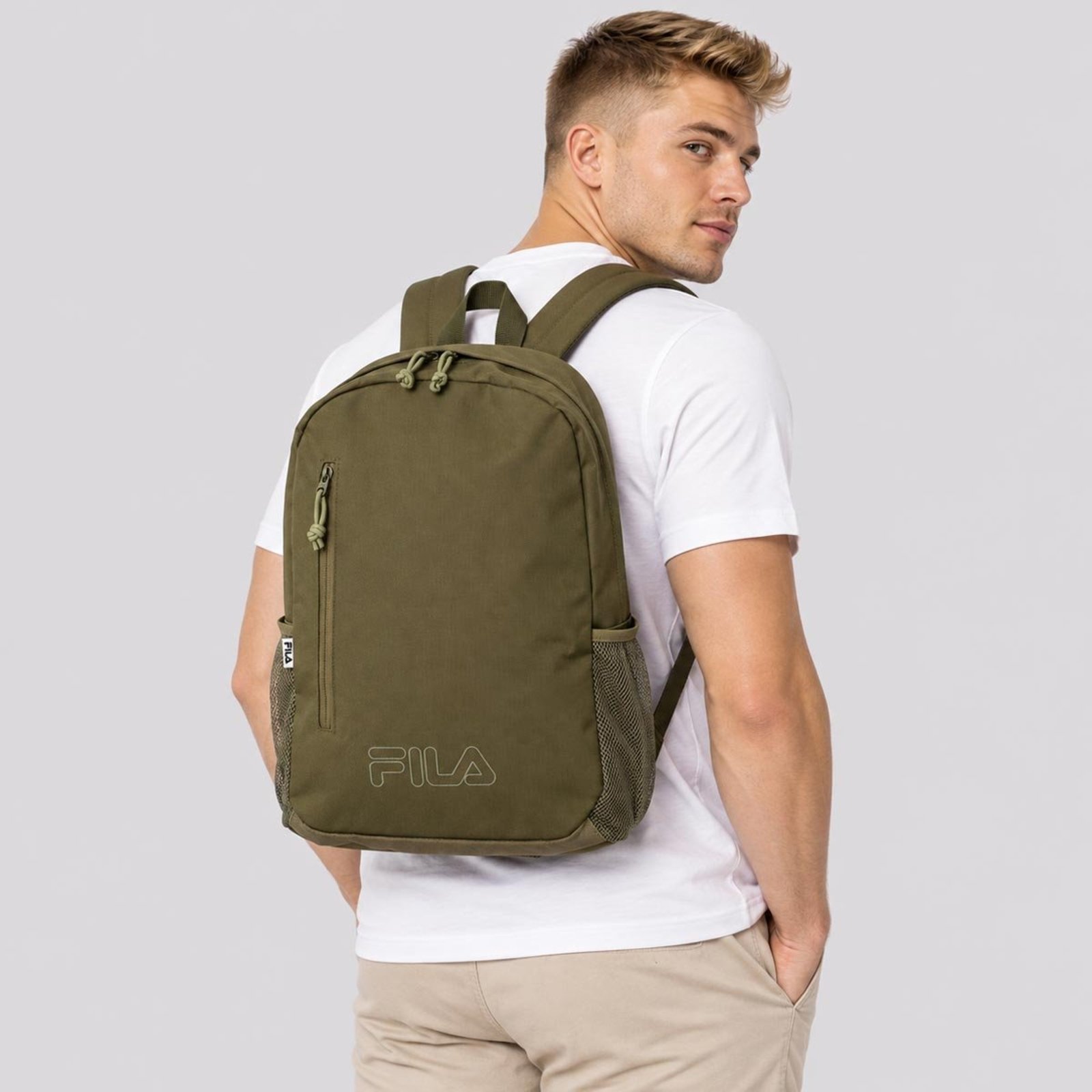 Mochila Fila Double Color Outline Verde