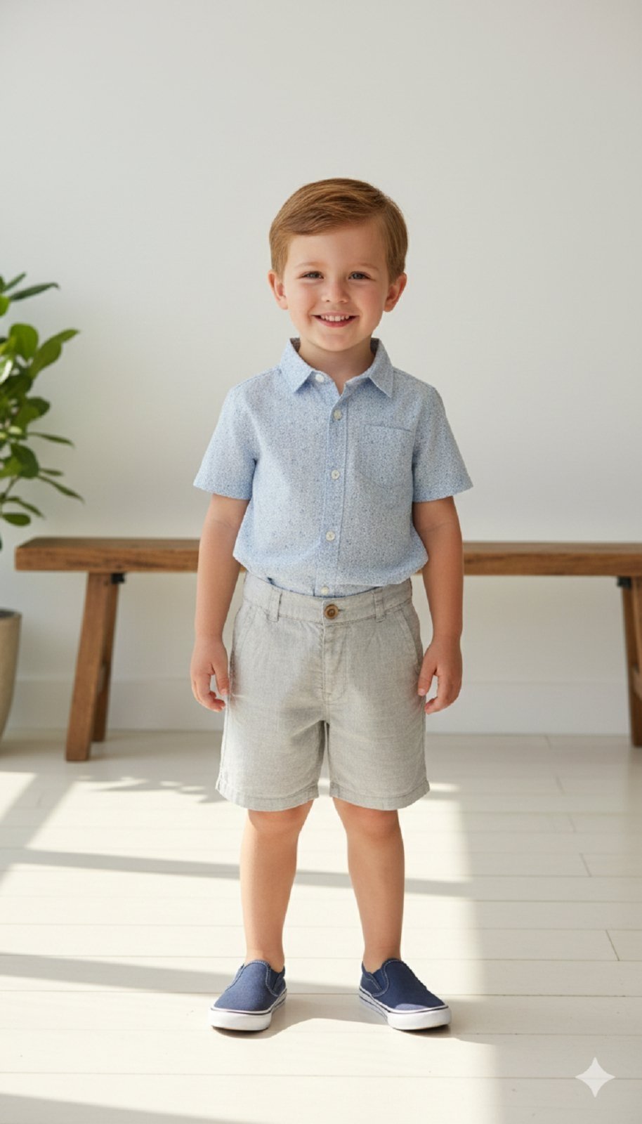 Infantil - Bermuda Masculina Alfaiataria