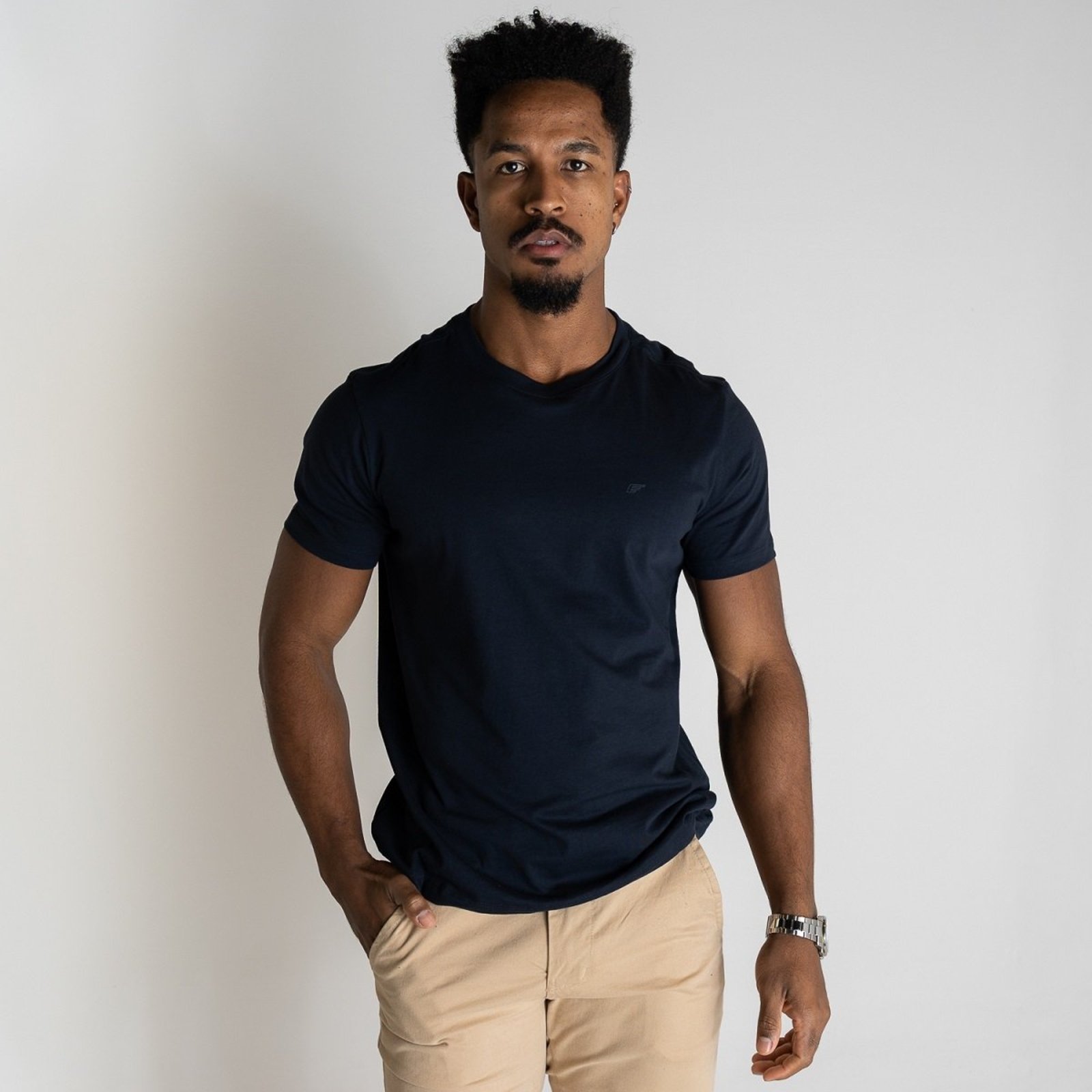 Camiseta Ellus Mirror Classic Pima Azul Marinho