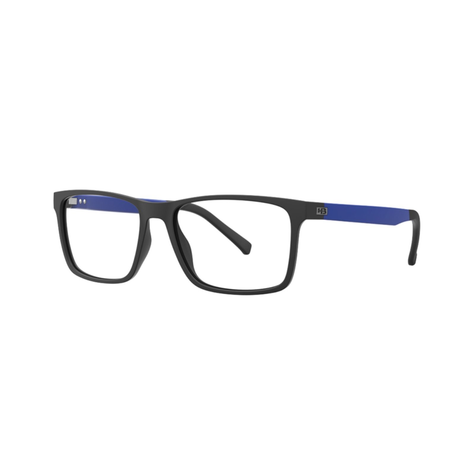 Vista 2 Armação de Óculos HB Polytech 0508 - Preto e Azul 53 preto azul Hb preto azul