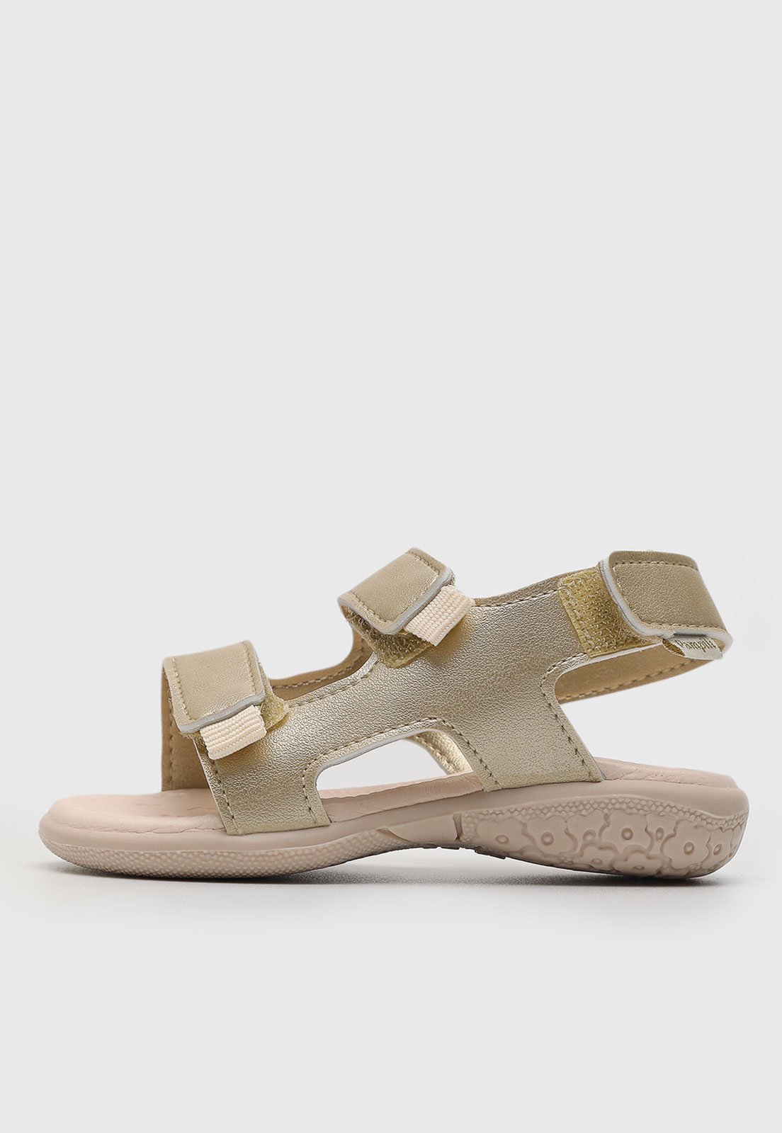 Vista 3 Infantil - Sandália Papete Pampili Metalizada Dourada dourado Pampili dourado