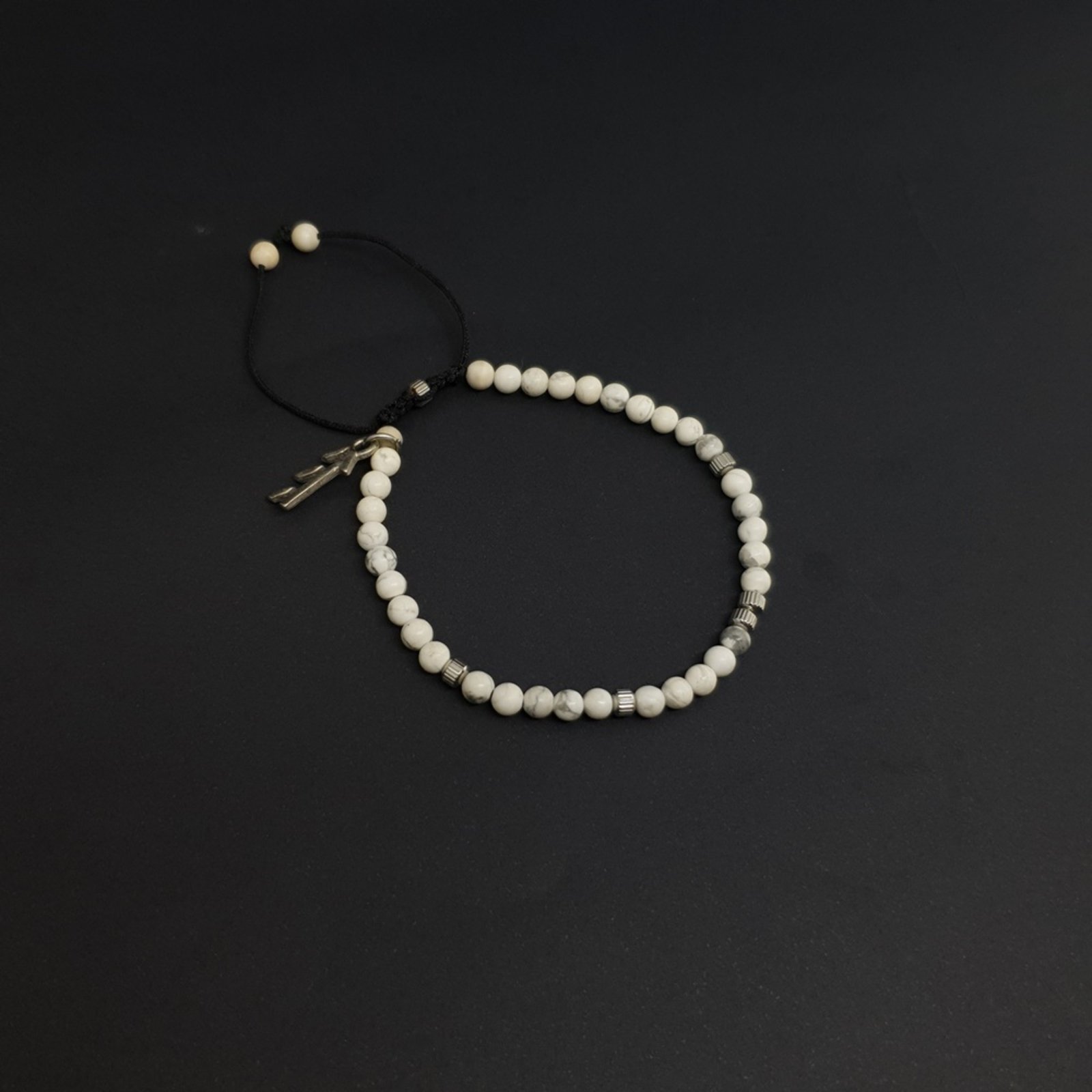 Pulseira Empóriotop de Pedras Naturais Jasper com Entremeios Branco