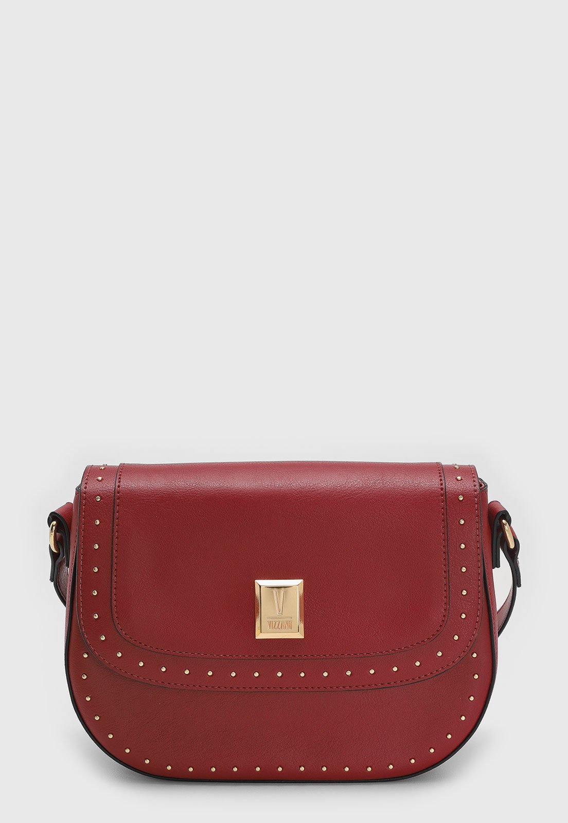 Bolsa Feminina Vizzano Média Tachas Vermelha