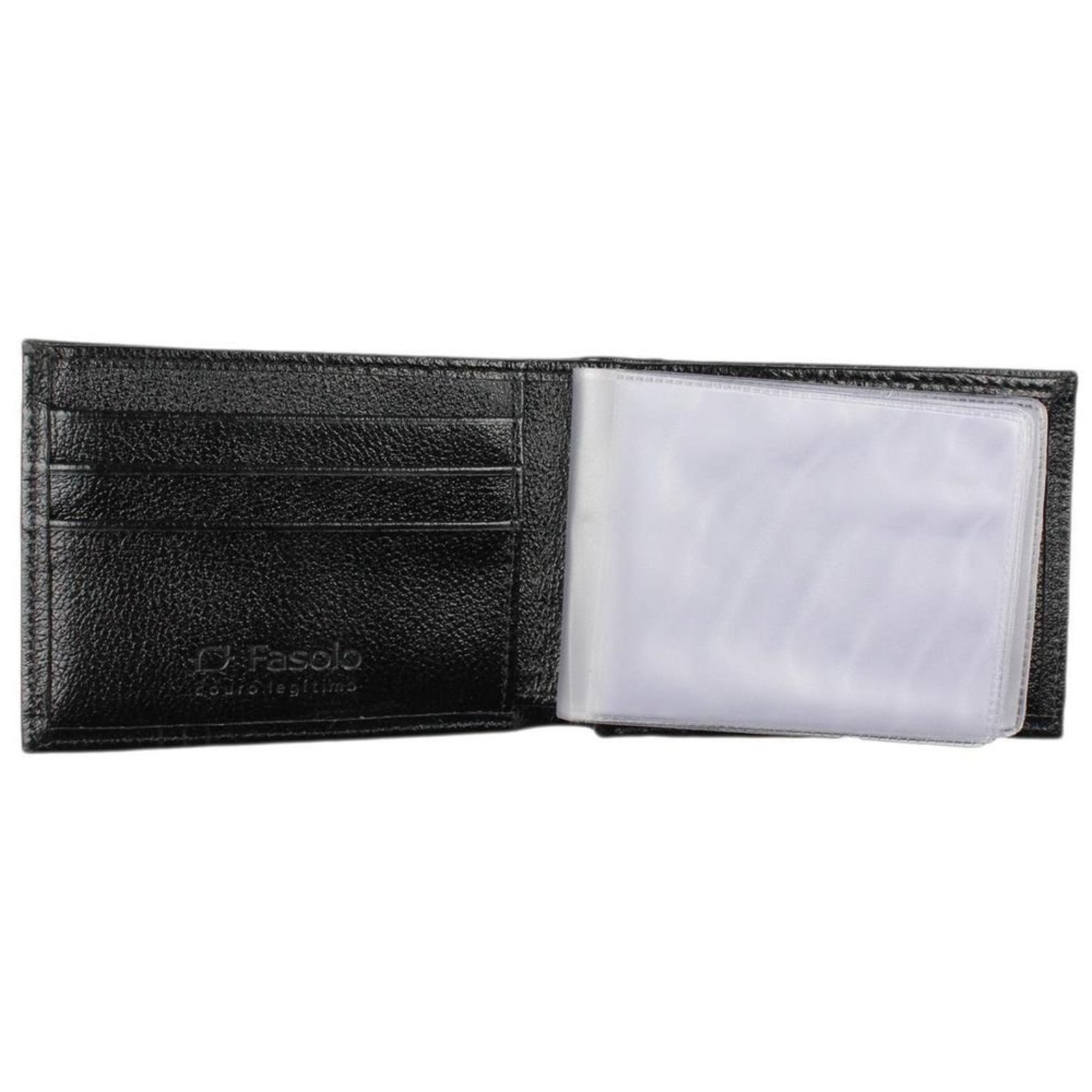 Vista 3 Carteira Fasolo Masculina H032143 preto Fasolo preto