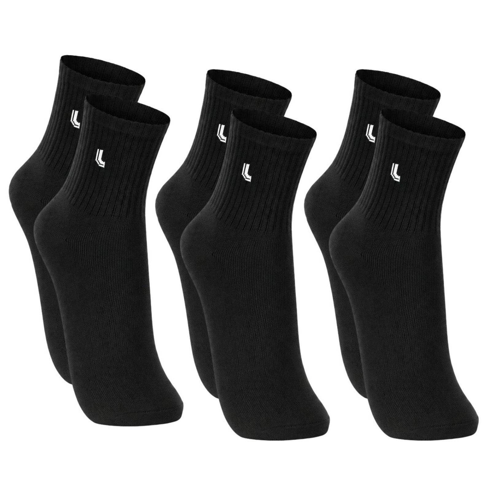 Kit 3 Pares Meias Lupo Algodão Cano Medio Premium