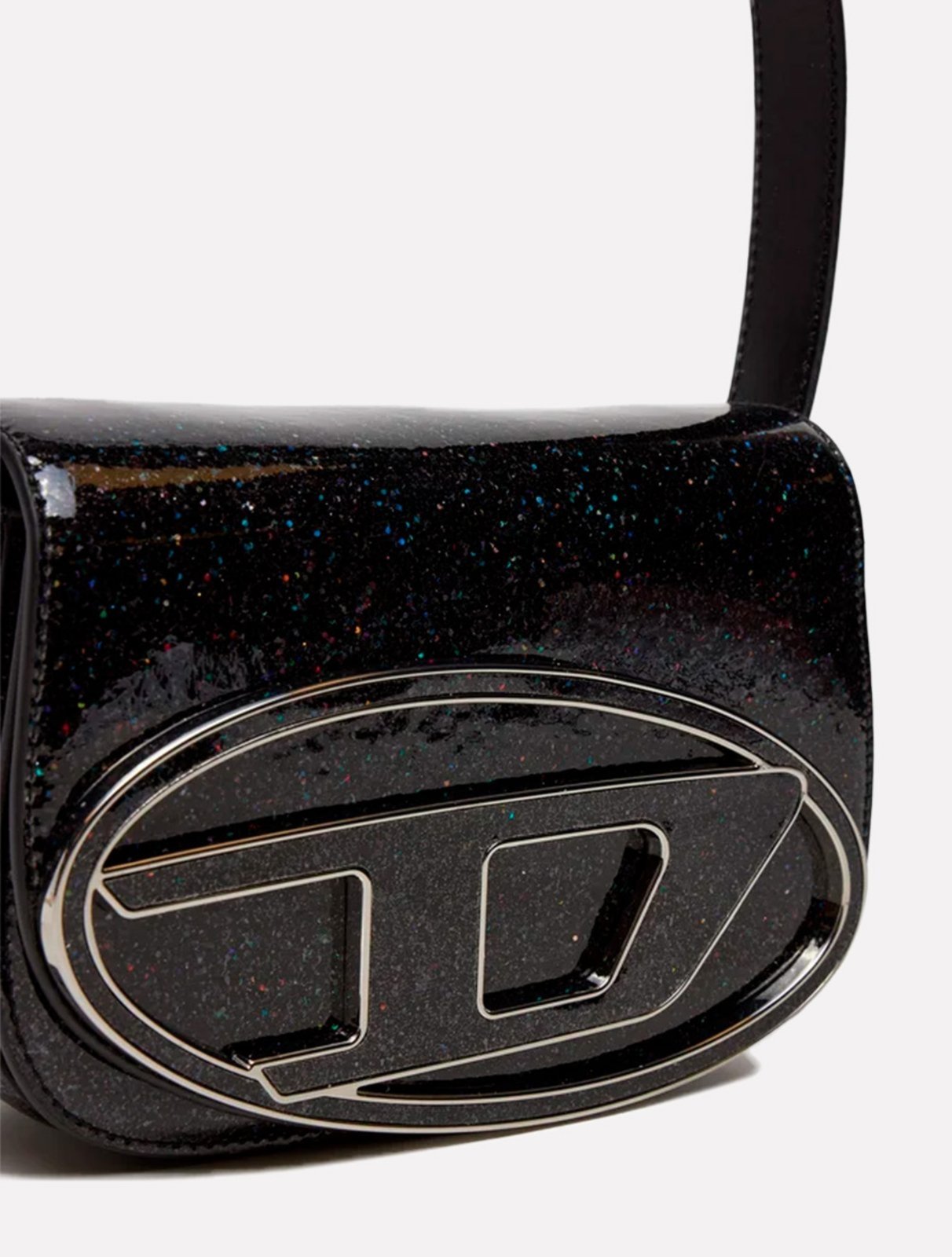 Vista 3 Bolsa Diesel 1DR Shoulder Bag X08396 Preta Glitter Multicolor preto multicolor Diesel preto multicolor