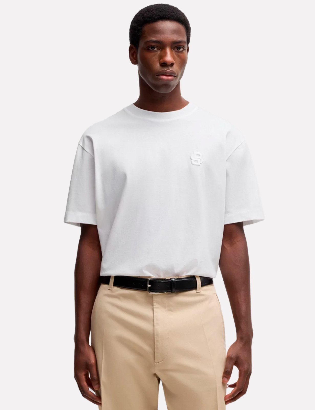 Camiseta Hugo Boss Masculina Oversized C-Tames 26 Branca