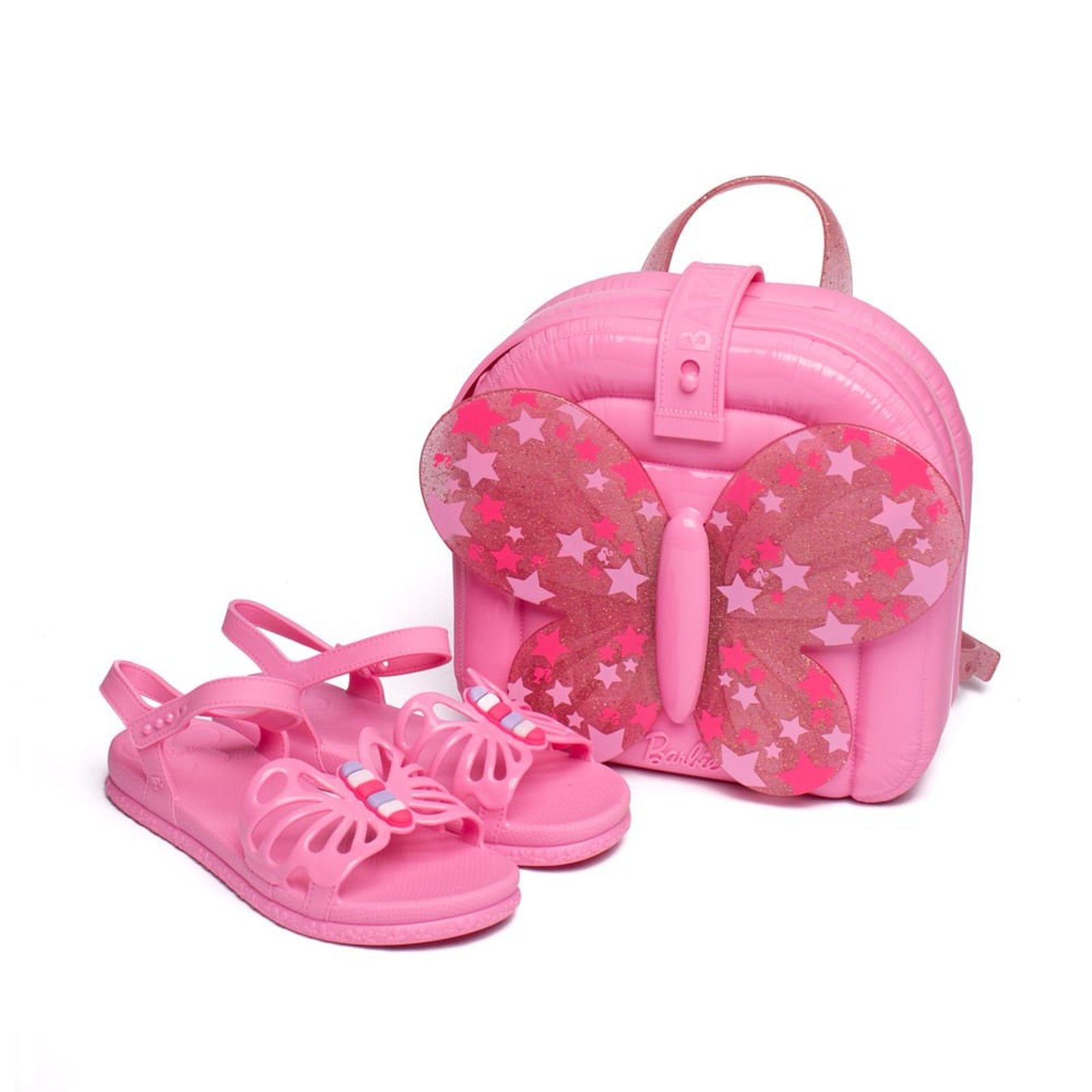 Infantil - Sandália Grendene Barbie Fly com Mochila Rosa