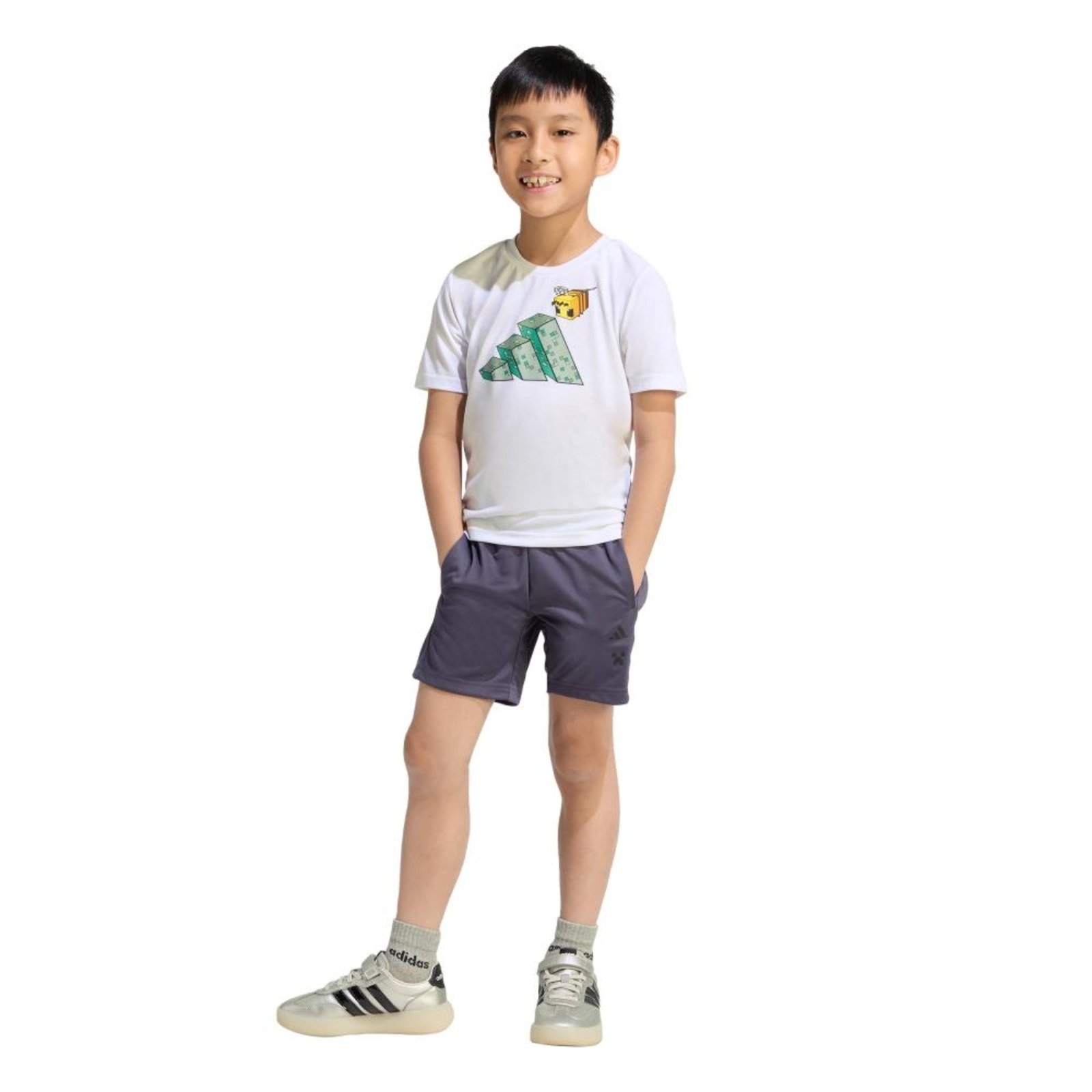 Infantil - CONJUNTO ADIDAS MINECRAFT TRAINING SUMMER adidas Sportswear Branco
