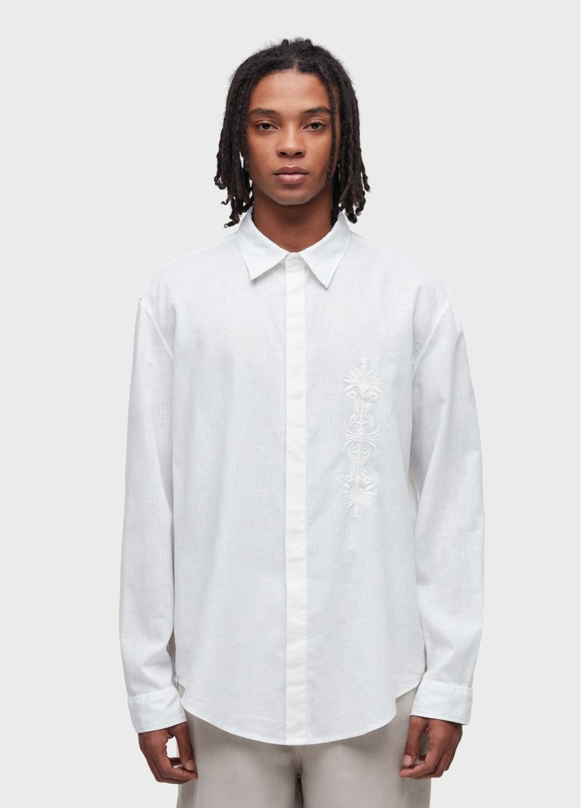 Camisa linen arabesco palmeira ml OSKLEN