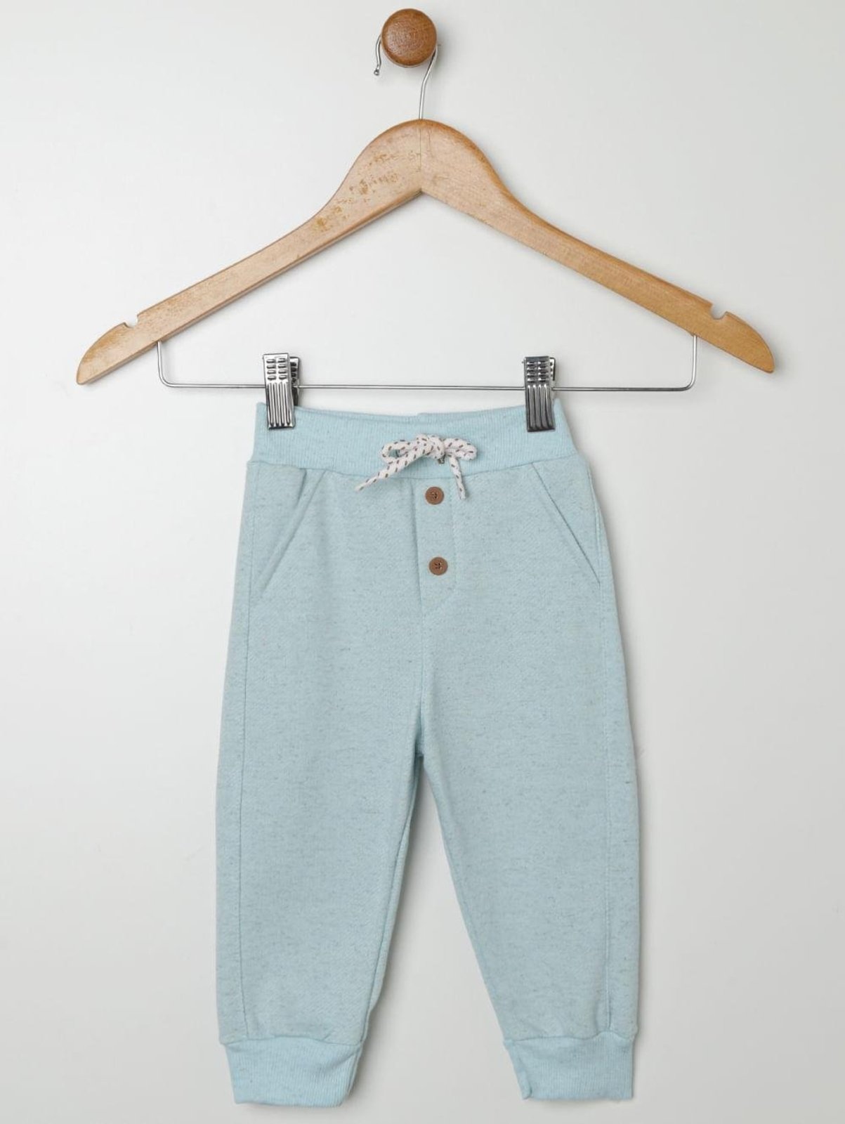 Infantil - Calça Linho Com Punho Para - AZUL