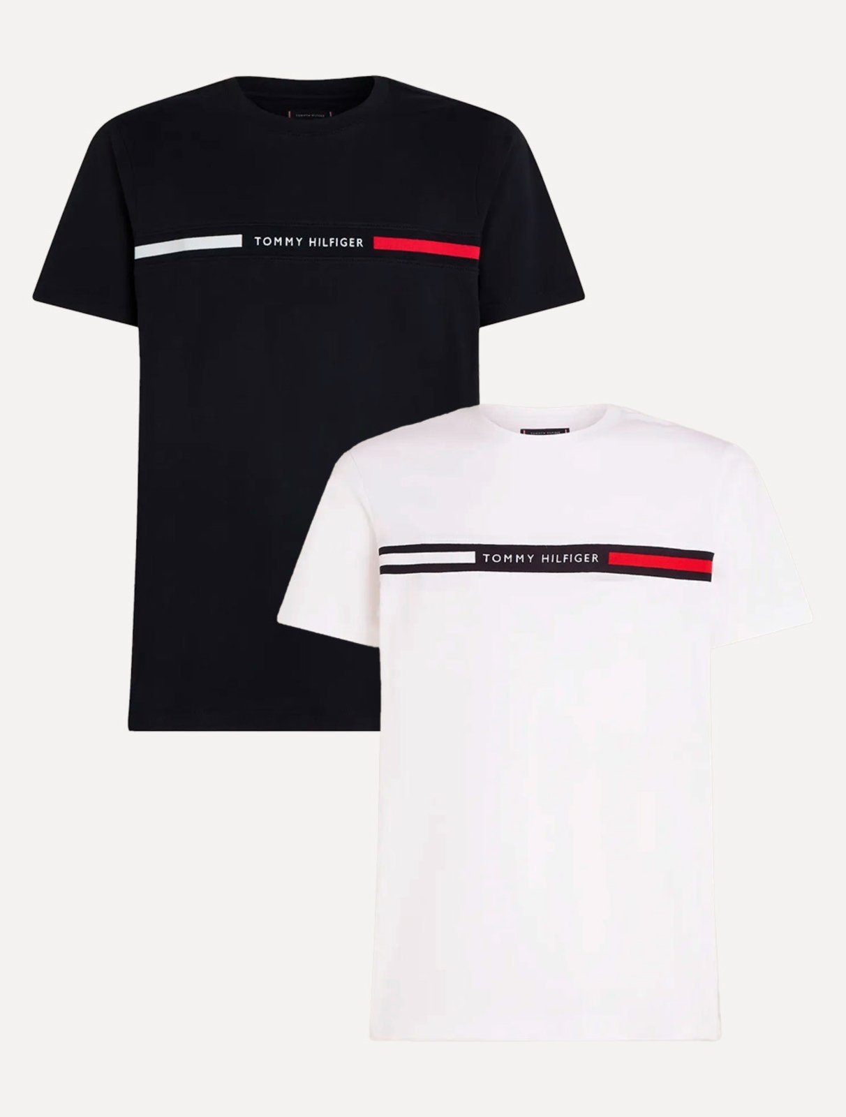 Vista 2 Kit Camisetas Tommy Hilfiger Chest Insert Logo Branca 2UN azul marinho Tommy Hilfiger azul marinho