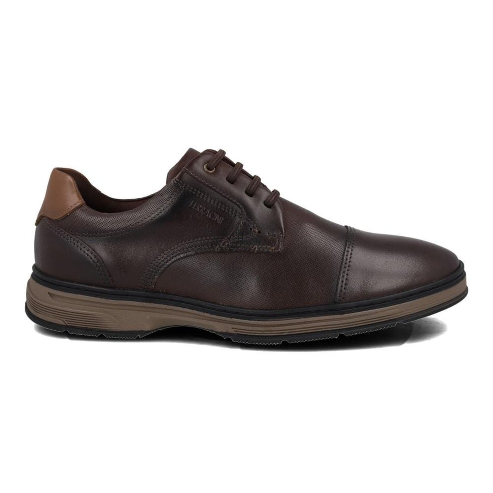 Sapato Casual Masculino Ferracini Classic Couro Marrom