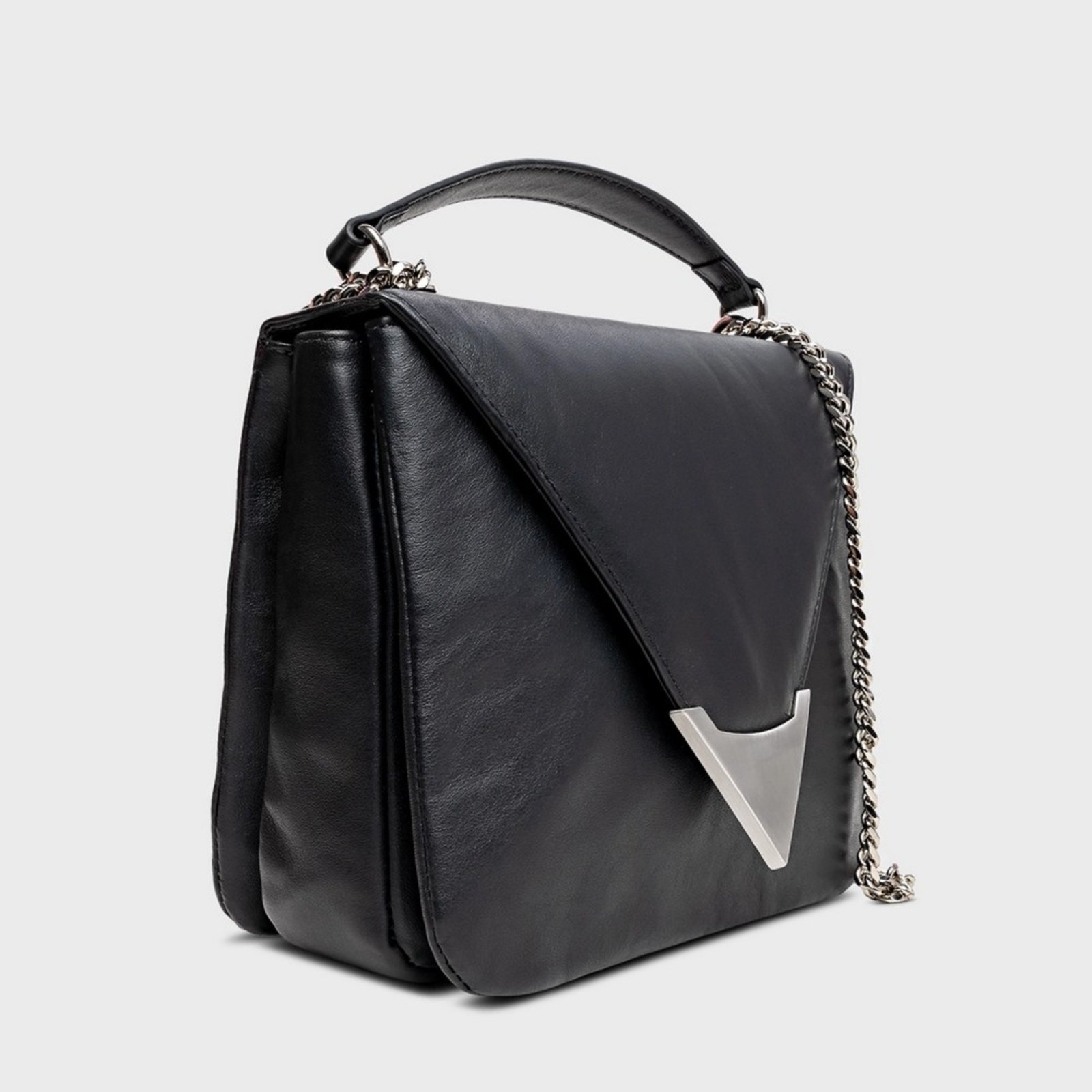 Vista 3 Bolsa Tiracolo Prata Carrano 800687P preto preto