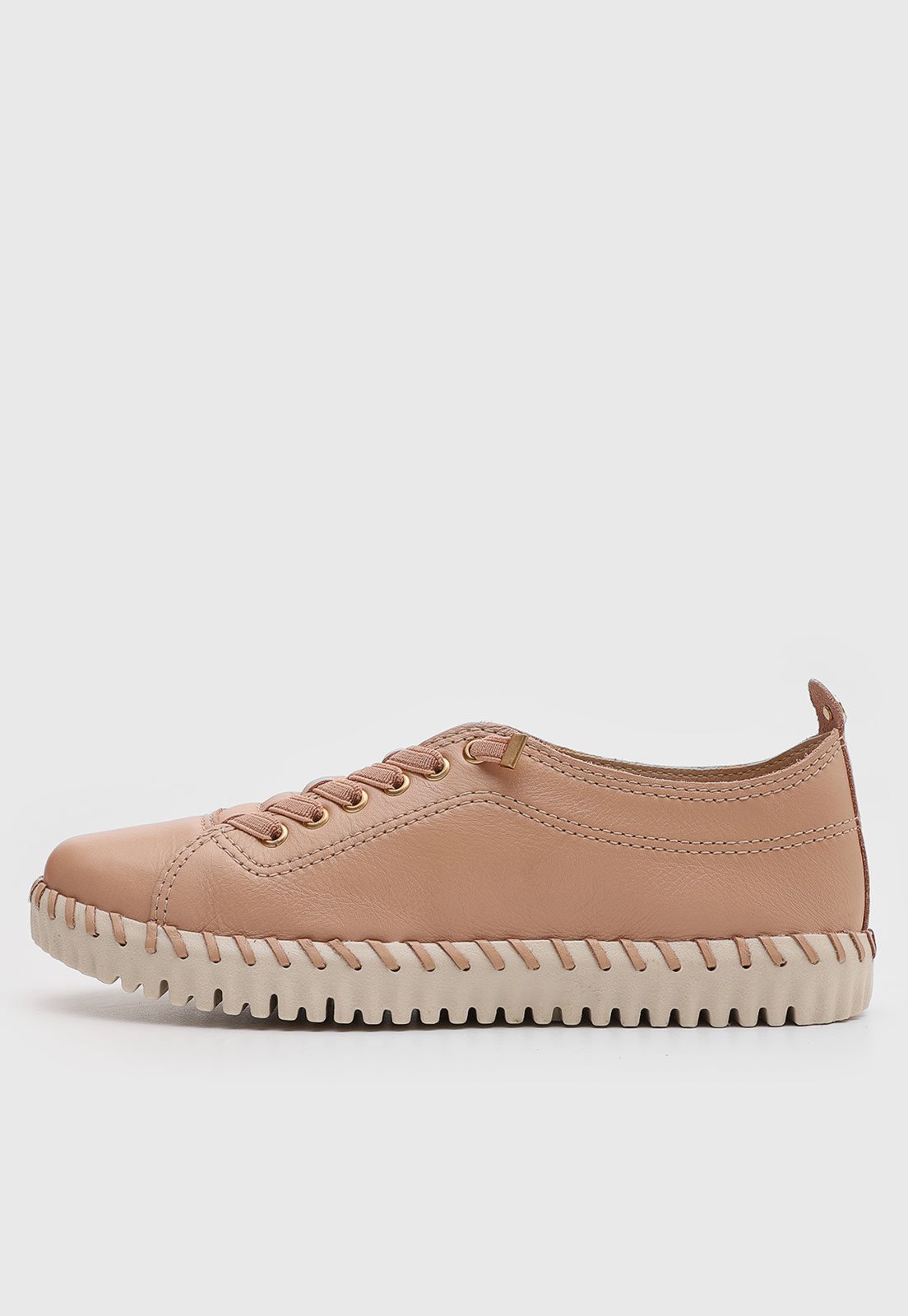 Tênis Feminino Bottero Bico Redondo Nude