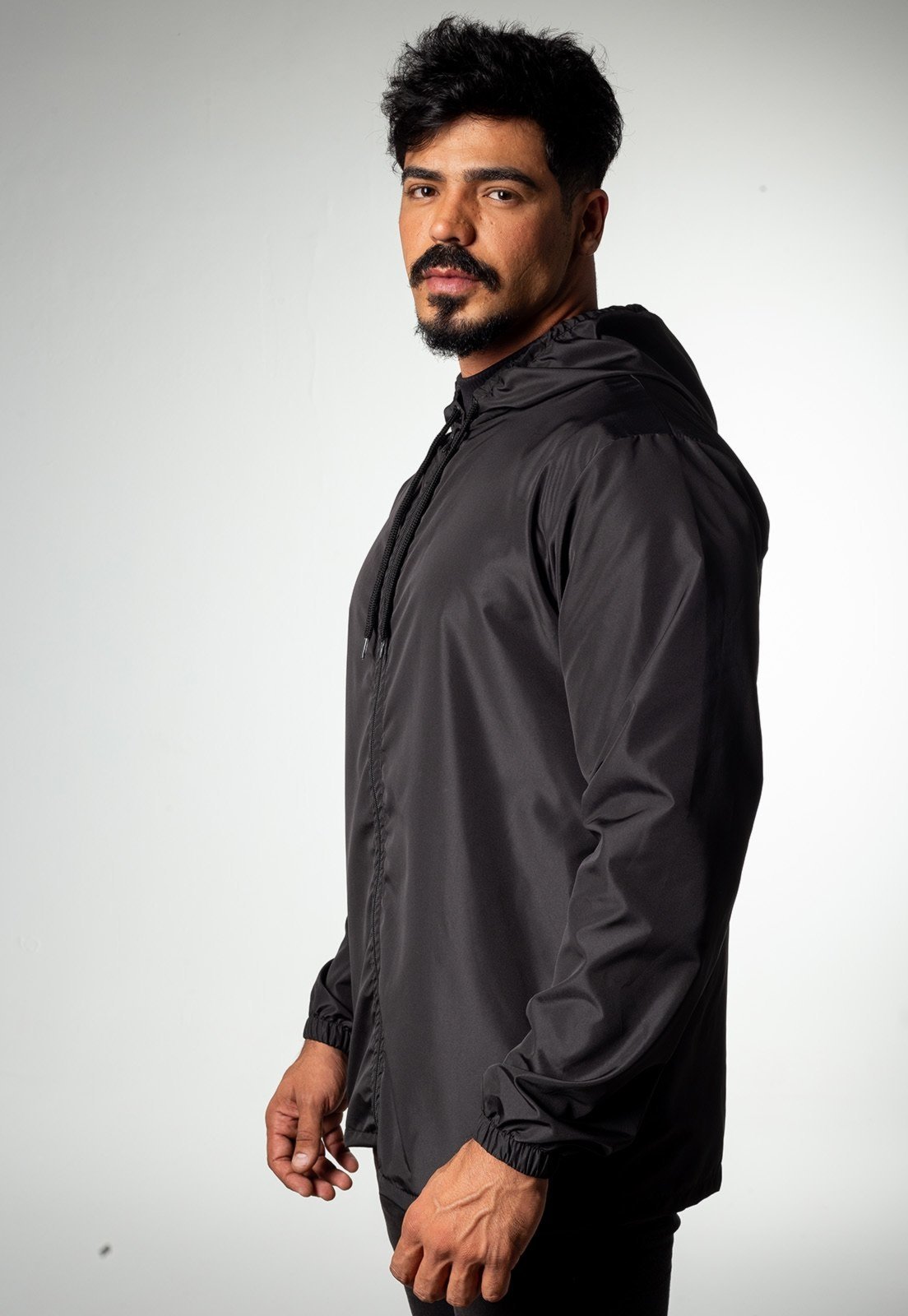 Corta Vento Preto Masculino Corrida