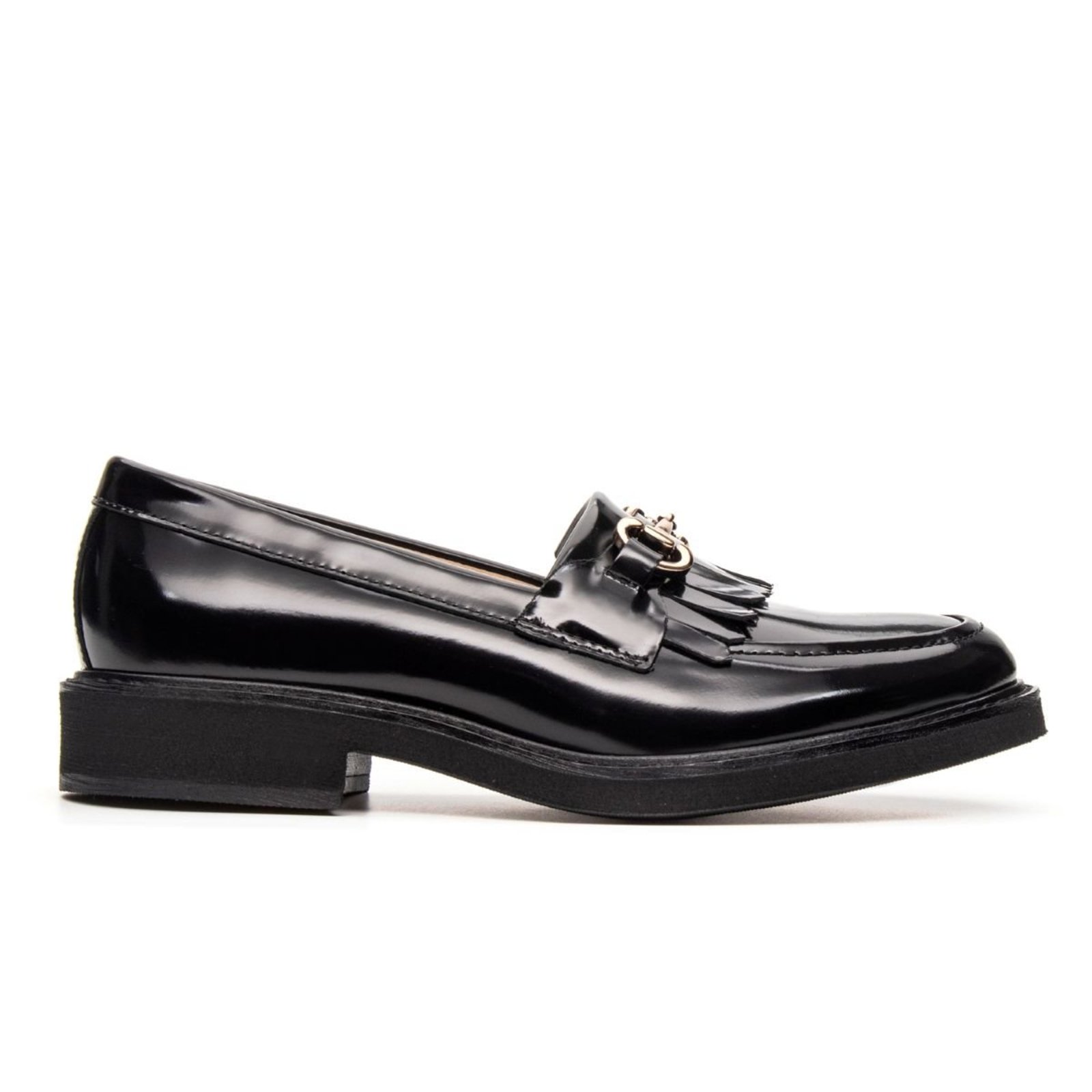 Loafer Feminino Cortona Couro Preto