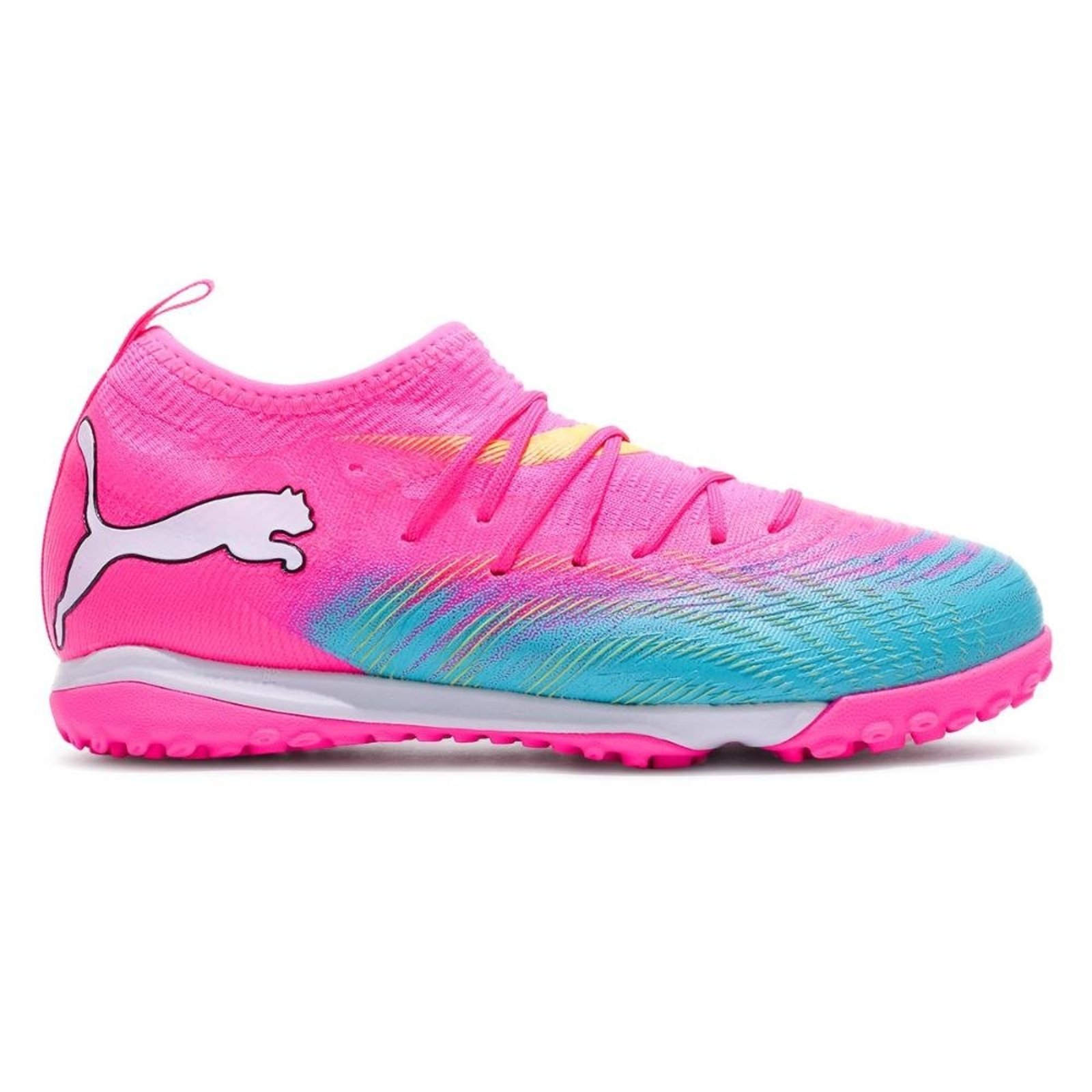 Infantil - Chuteira Society Puma Future 9 Match TT Jr Rosa