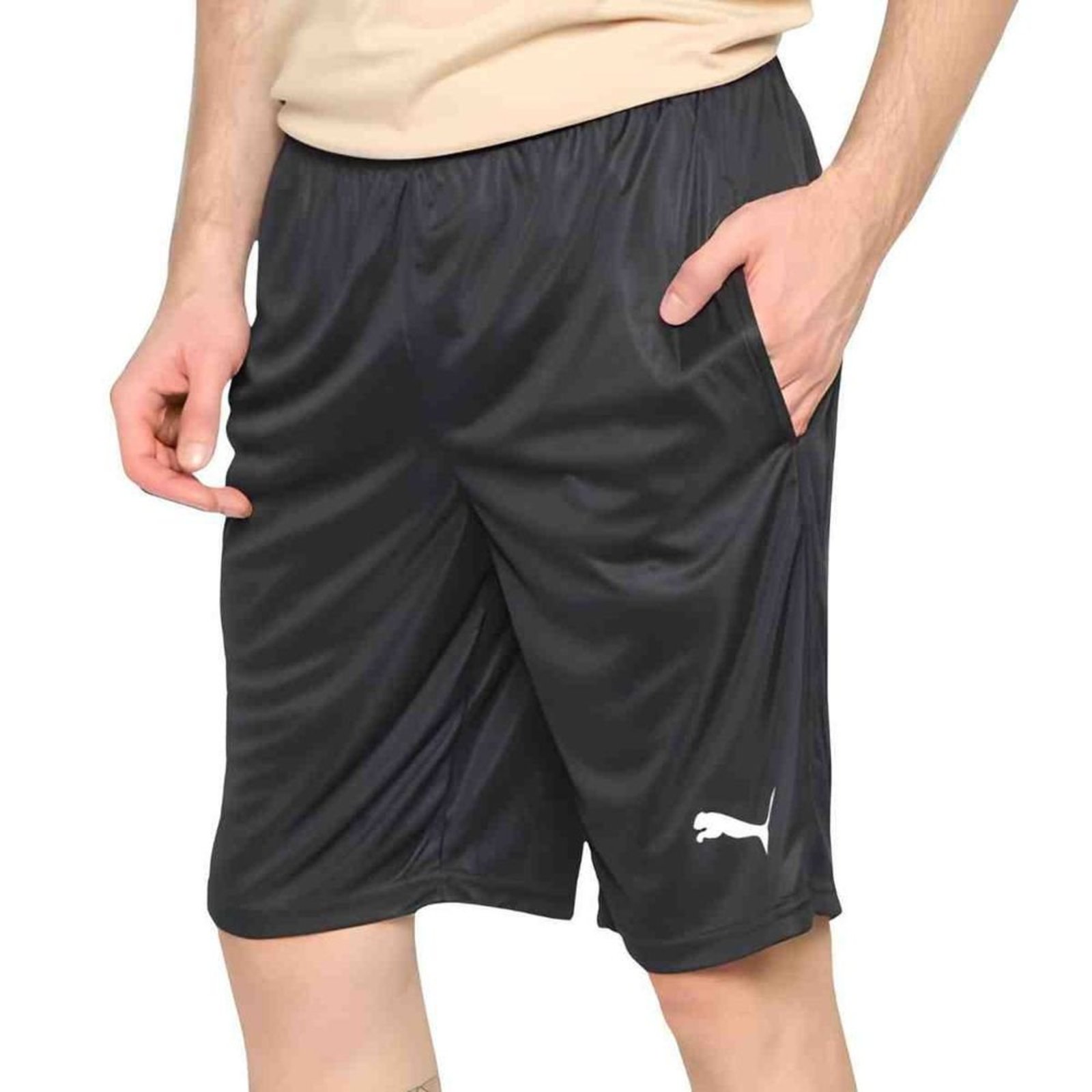 Shorts Masculino Longo Puma Active Interlock 8 Preto