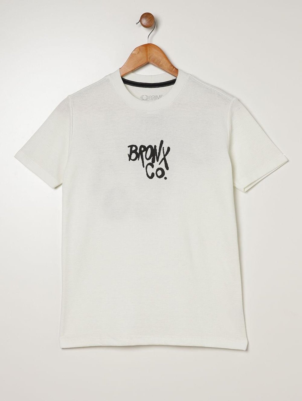 Infantil - Camiseta Oversized Juvenil Para Menino - OFF WHITE