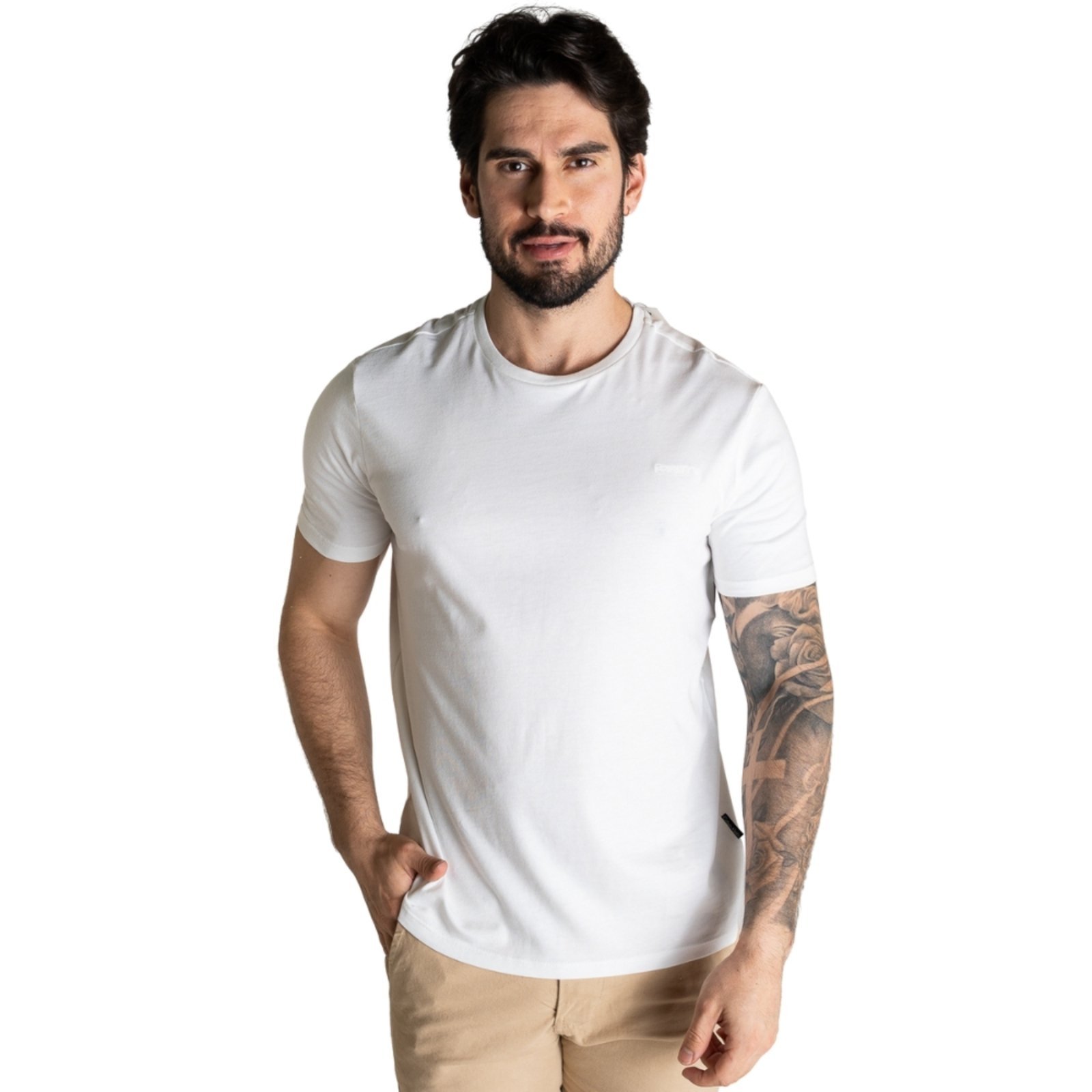 Camiseta Calvin Kelin Liquid Touch Branca