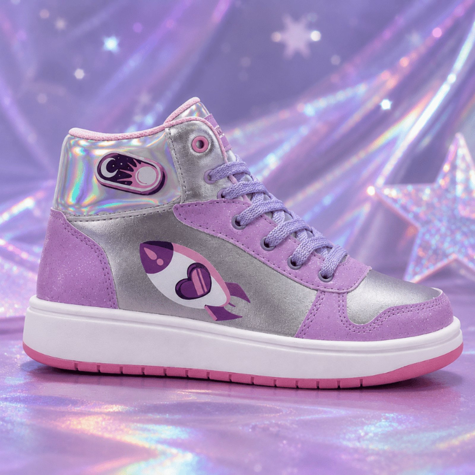 Infantil - Bota Dos Rosa Katlen Roxa Brilhante