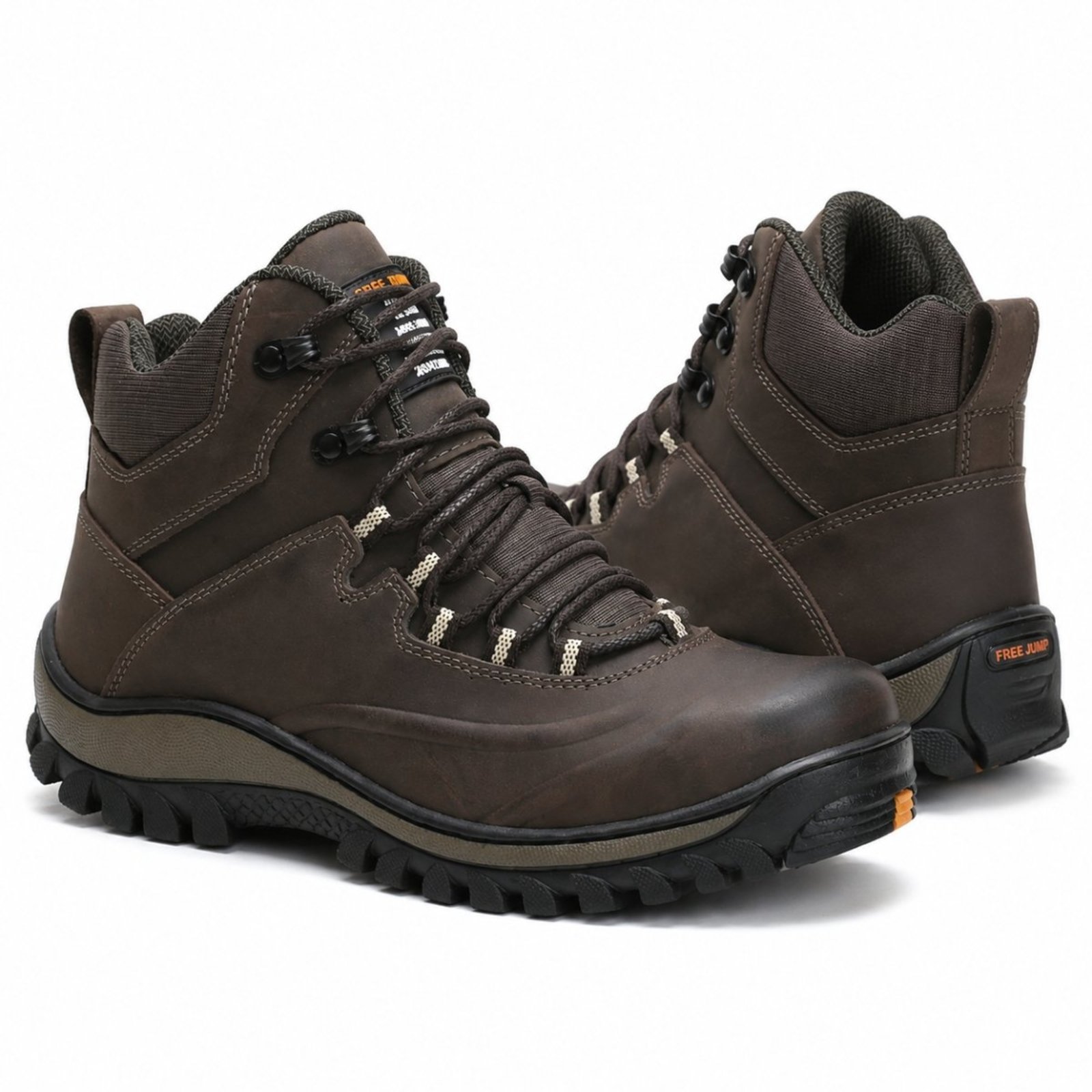 Botina Coturno Rovetto Masculino conforto Estilo Couro Resistente Palmilha em GEL