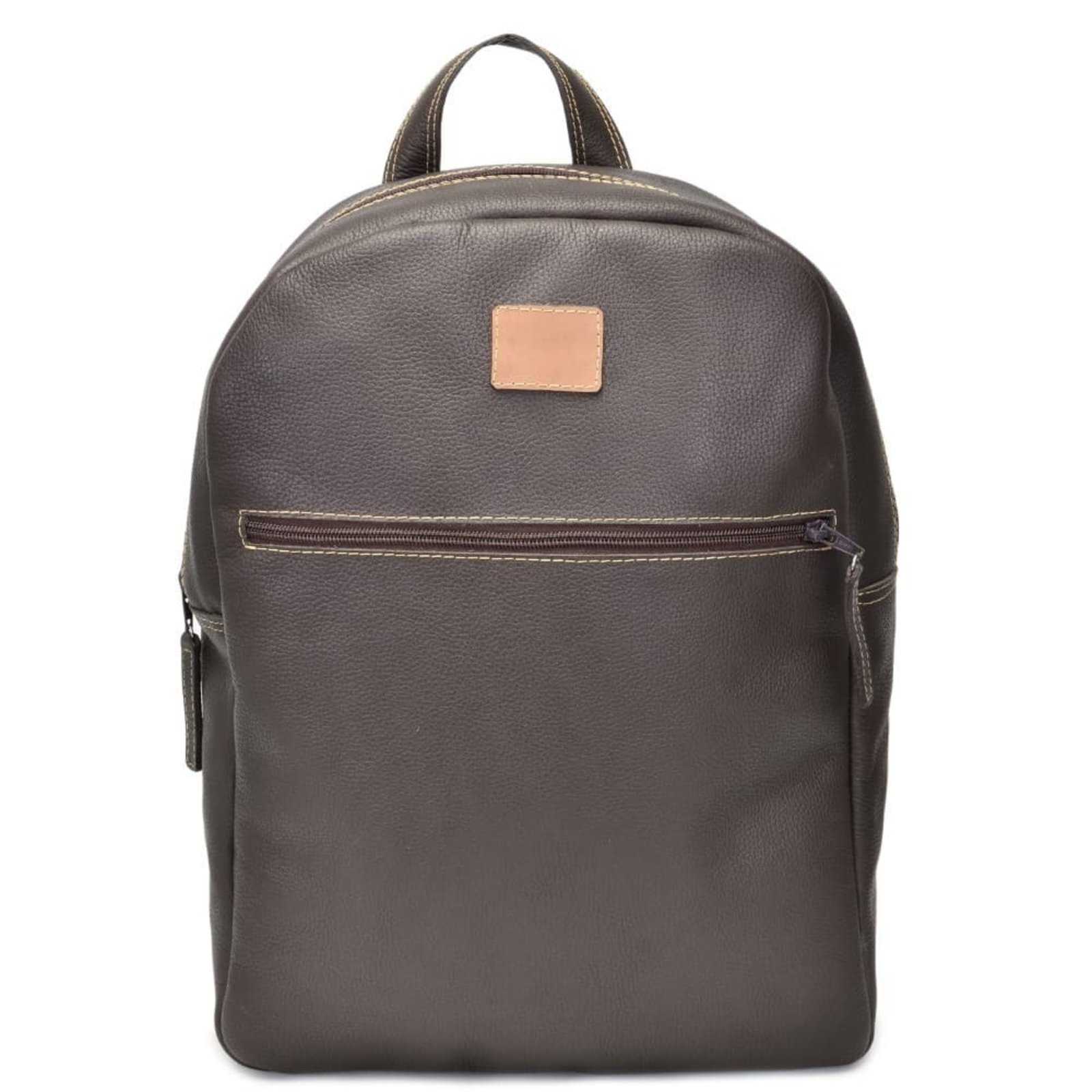 Mochila de Couro Notebook Clube do Sapato de Franca DFT Executive Café