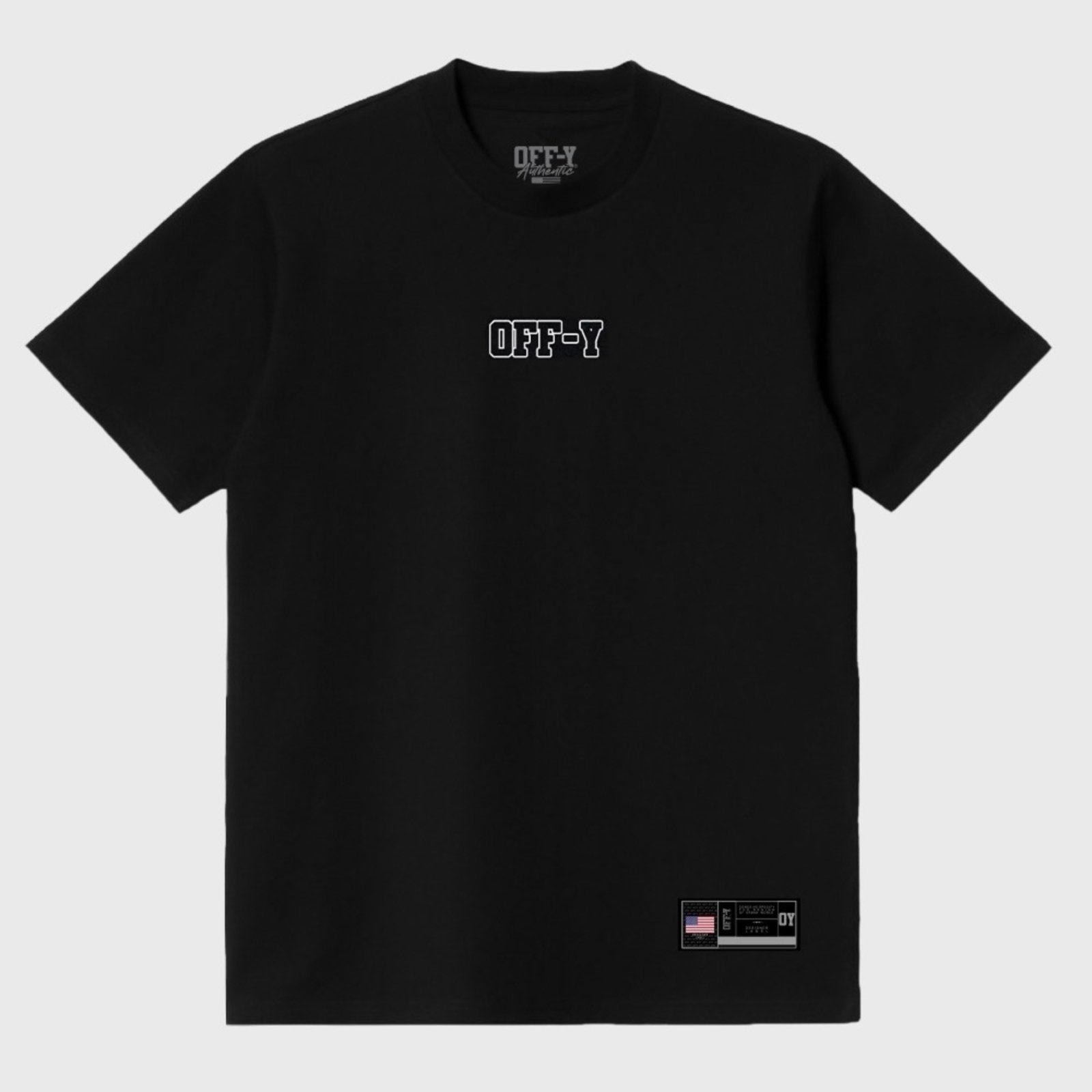 Camiseta Oversized Streetwear Off-Y Logo vazada
