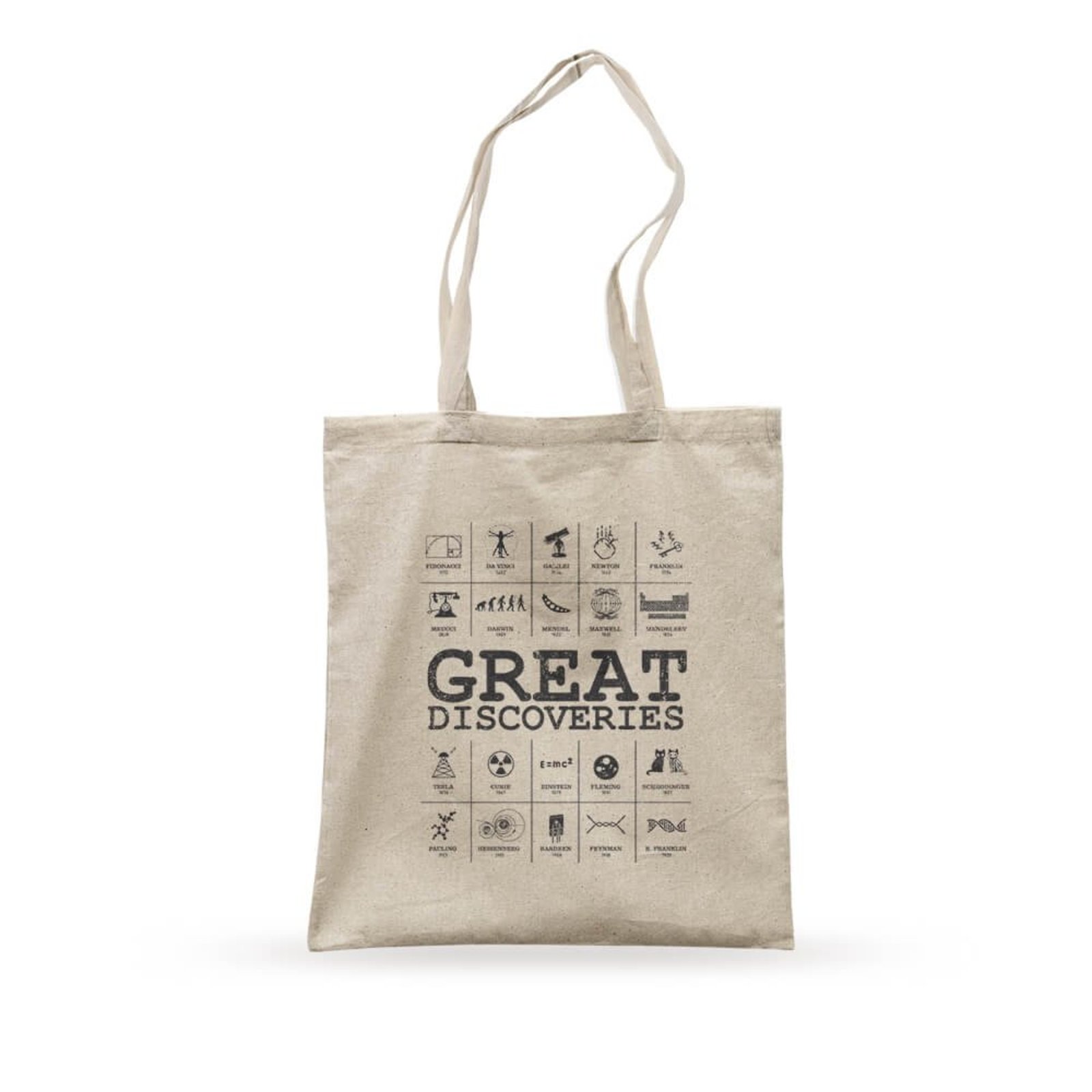Ecobag Great Discoveries - Bege - Casual - Studio Geek