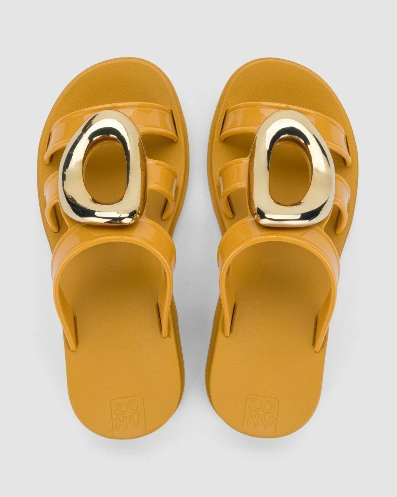 Chinelo Slide Feminino Zaxy Voice Amarelo