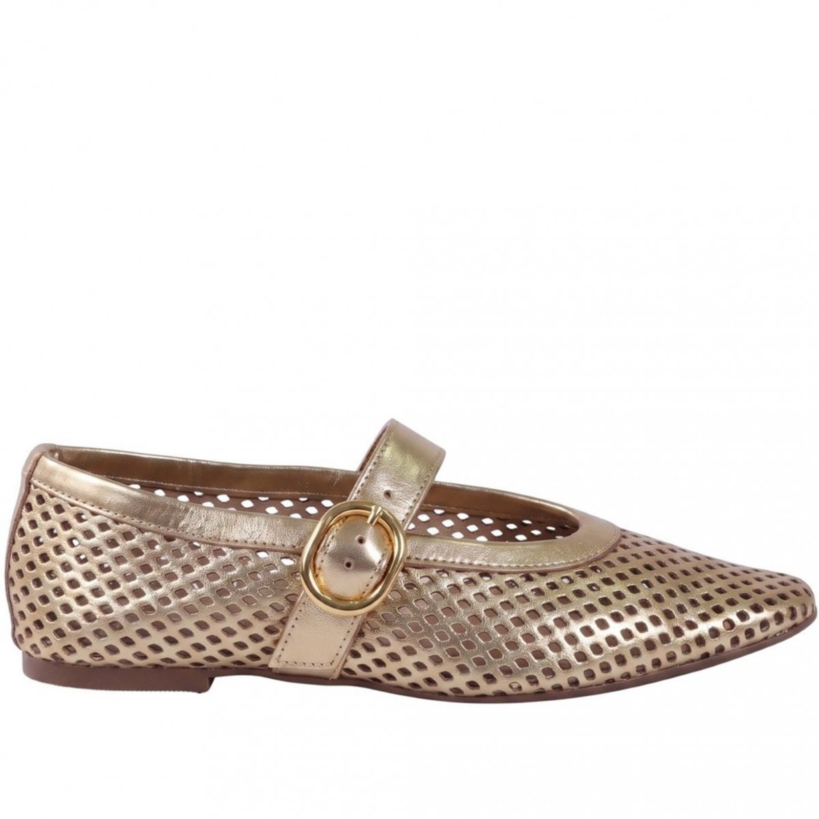 Sapatilha Feminina Zariff com Tira e Fivela 142084 Zariff Dourado