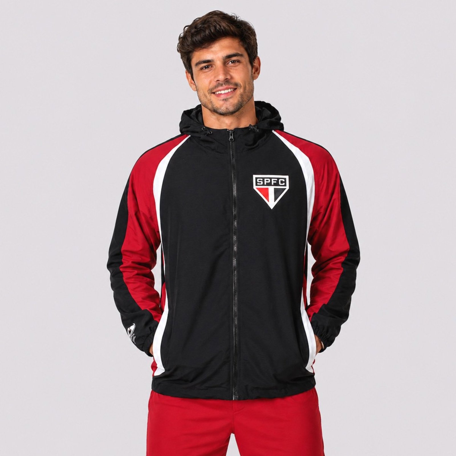 Jaqueta São Paulo Corta Vento TRC Preta