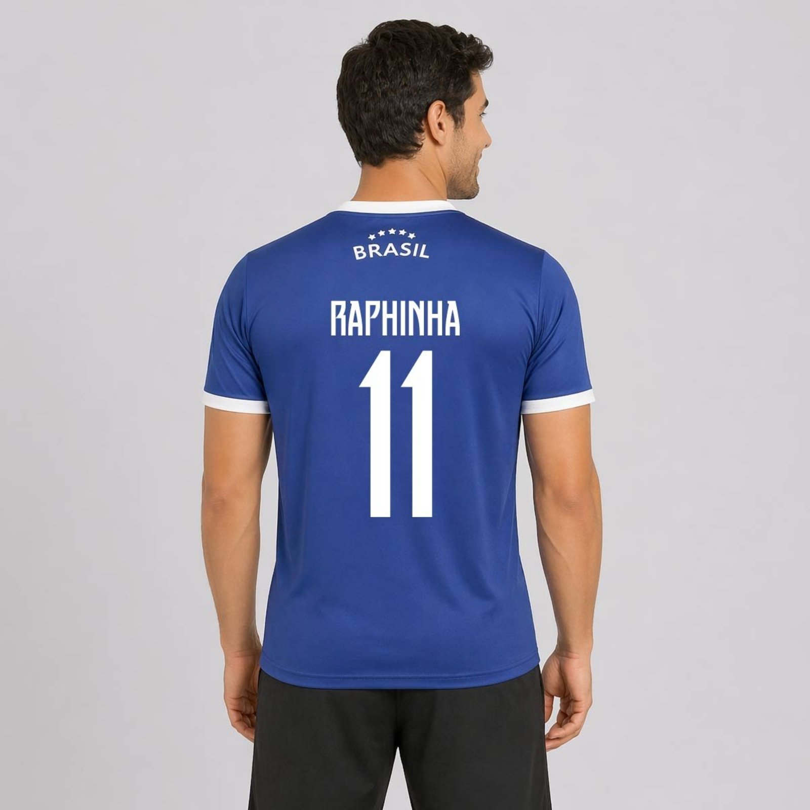 Camisa Brasil Canarinho Azul 11 Raphinha