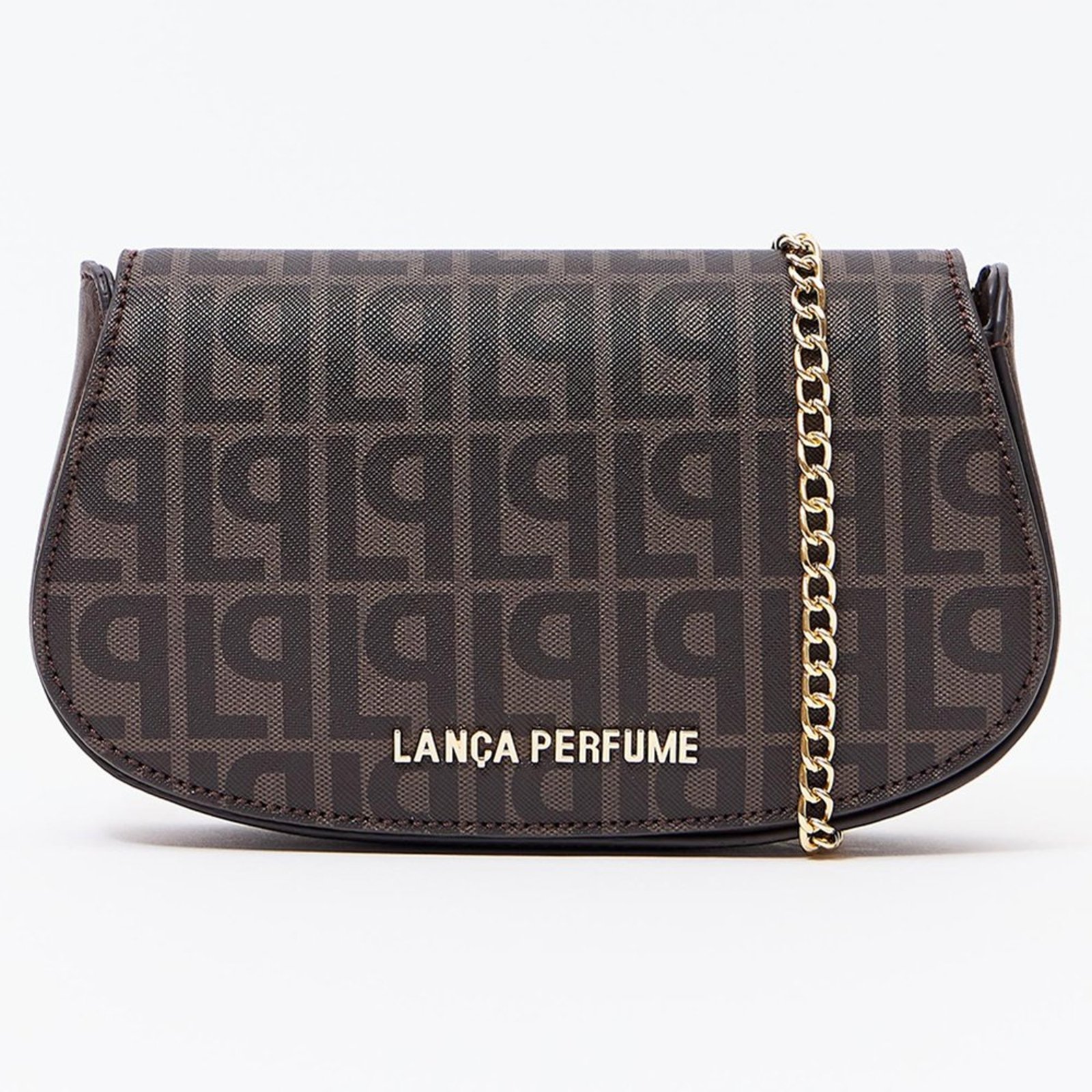 Bolsa Crossbody Lança Perfume Monograma Pr27 Marrom Feminino