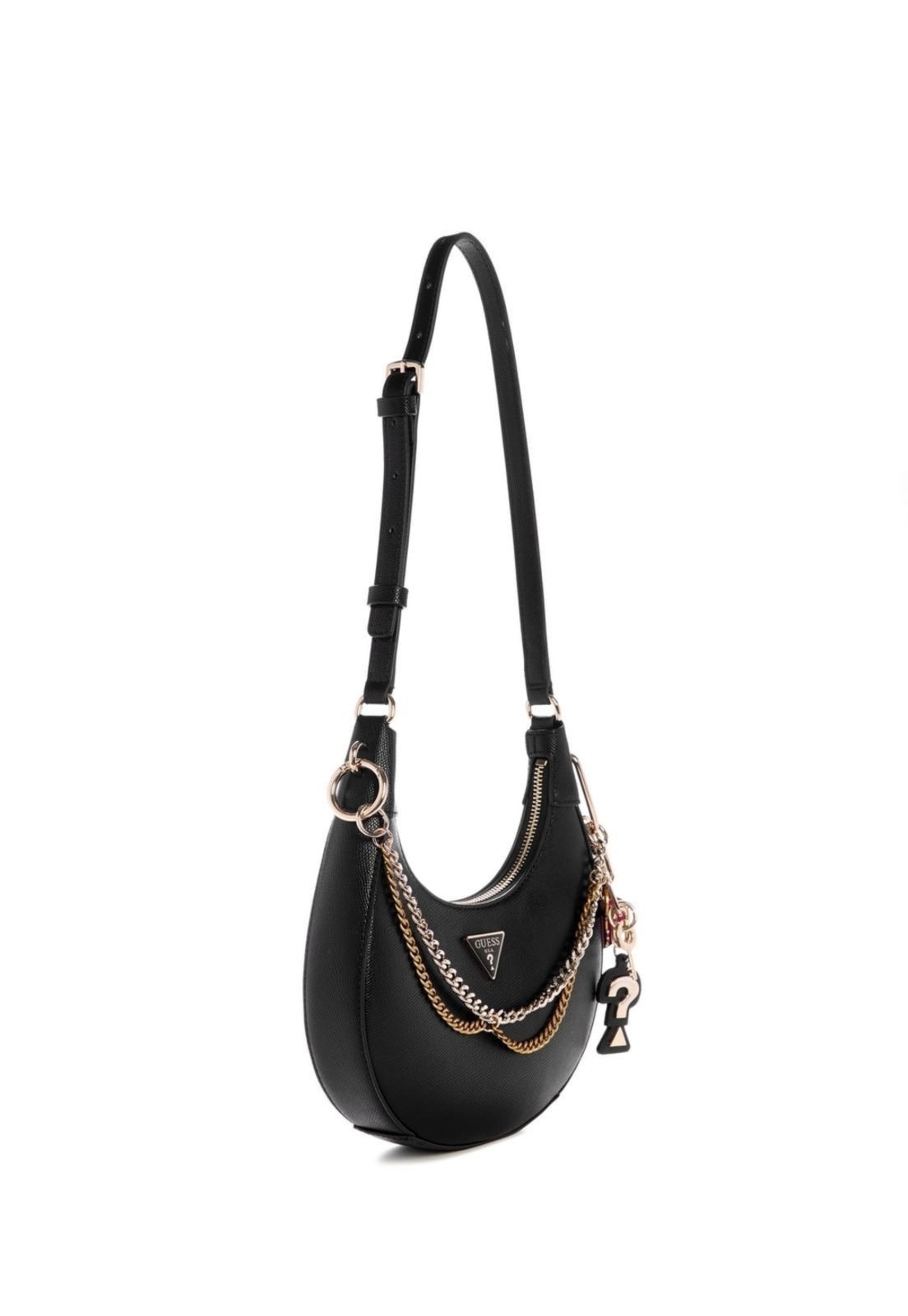 Vista 3 Bolsa Guess Davina Shoulder Bag preto Guess preto