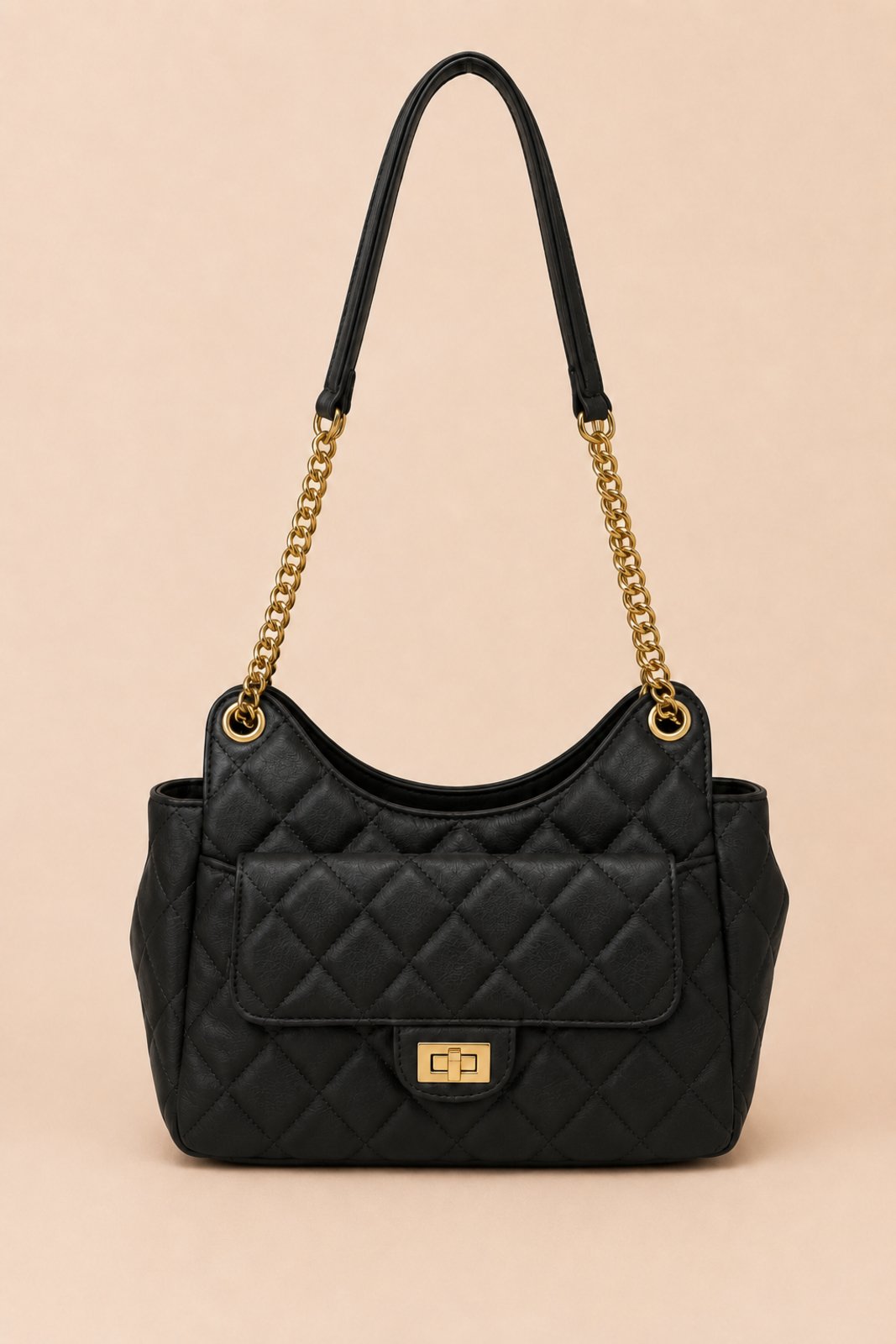 Bolsa Média Transversal D Bell Outlet Fashion Lumina Preto