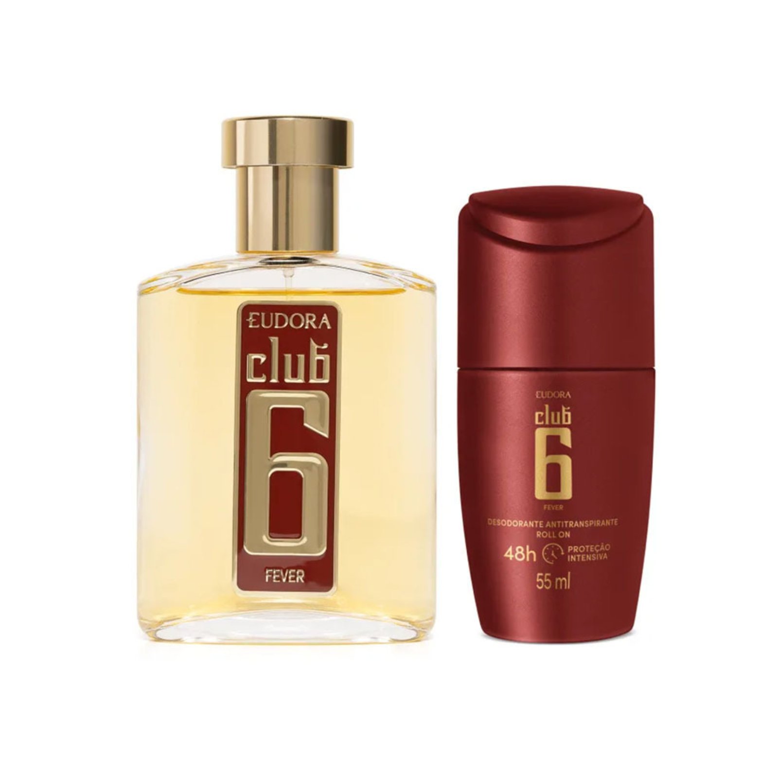 Combo Club 6 Fever: Desodorante Colônia 95ml + Desodorante Antitranspirante Roll On 55ml