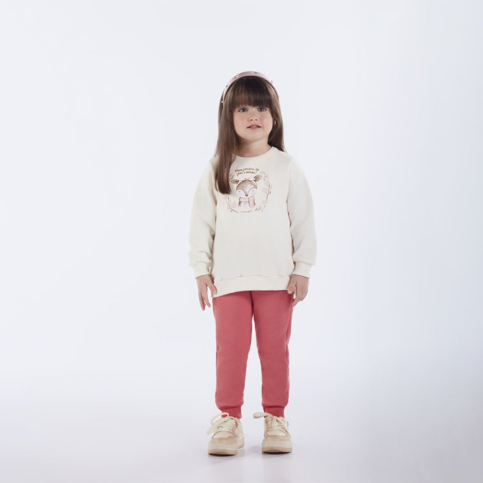 Infantil - Conjunto Primeiros Passos Menina - Bege - 52729-1271